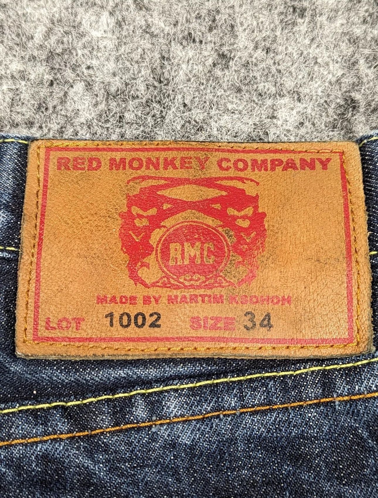 Japanese Brand × RMC Jeans × Vintage Red Monkey 2000’s Vintage Y2K Japanese Selvage Denim Jeans Size US 34 / EU 50 - 5 Thumbnail