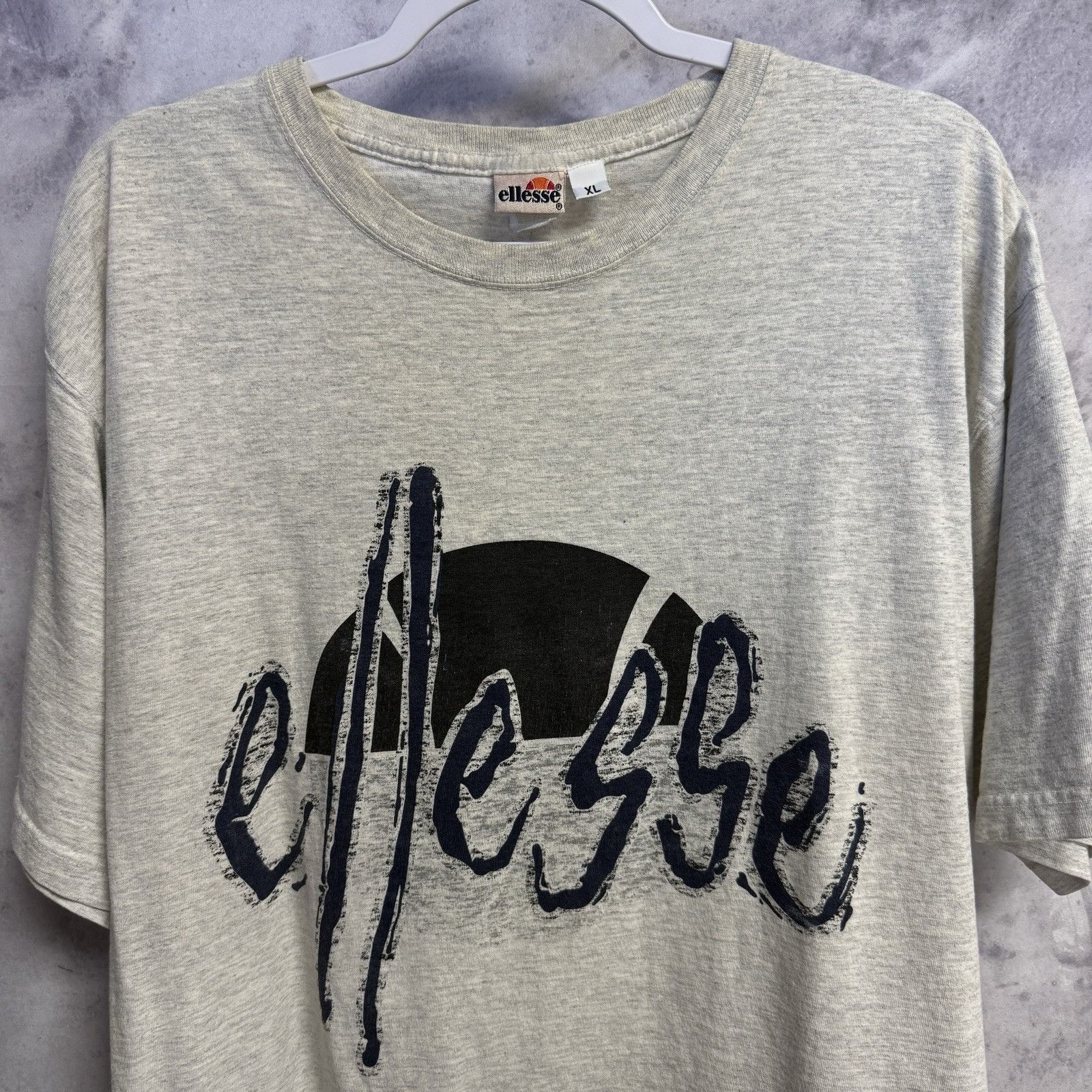 Ellesse Vintage Ellesse T Shirt Mens XL Heather Gray Y2K Size US XL / EU 56 / 4 - 1 Thumbnail
