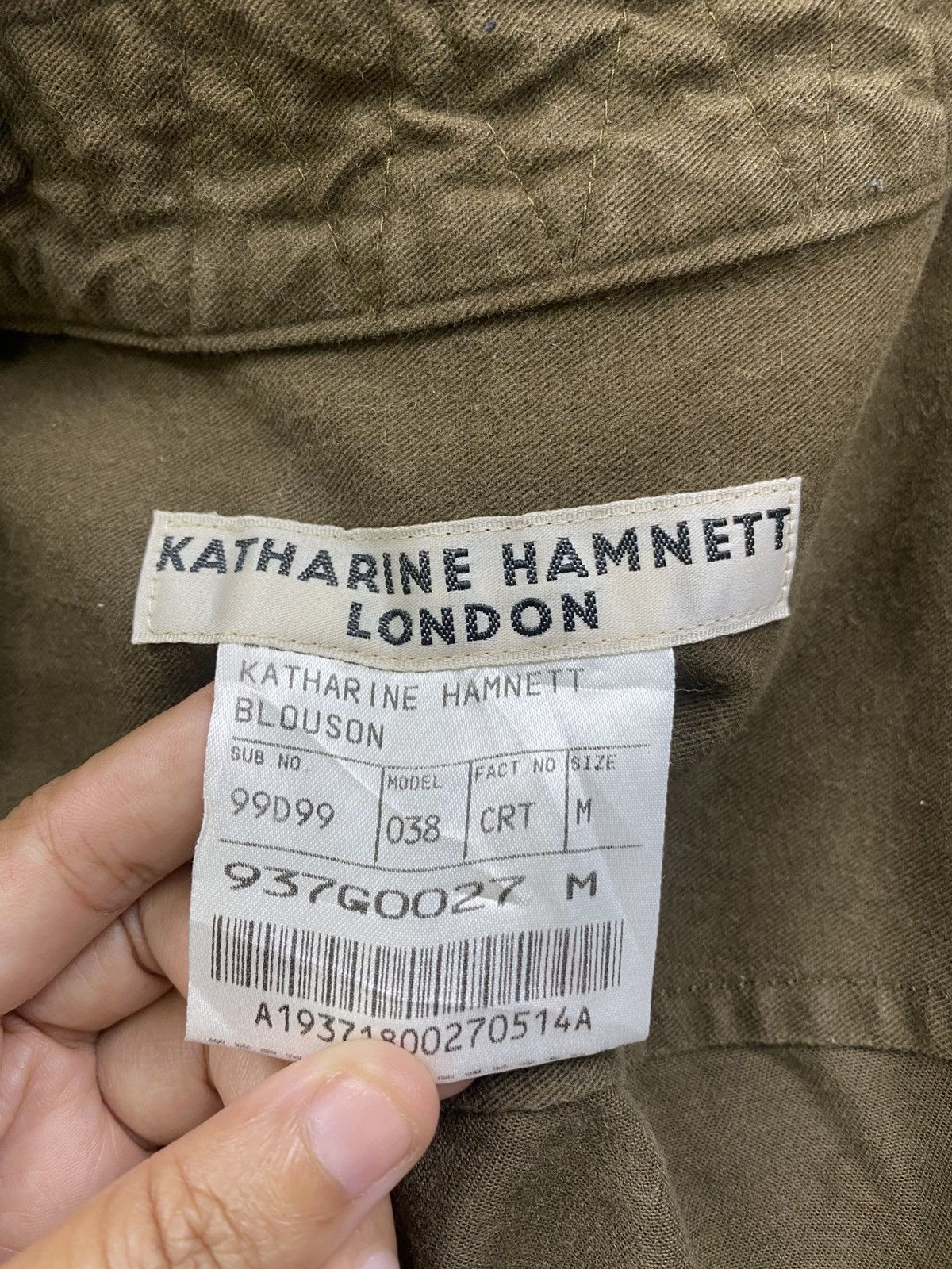 Designer × Katharine Hamnett London × Vintage Vtg Katharine Hamnett Blouson Double Pocket Button Jacket Size US M / EU 48-50 / 2 - 8 Thumbnail