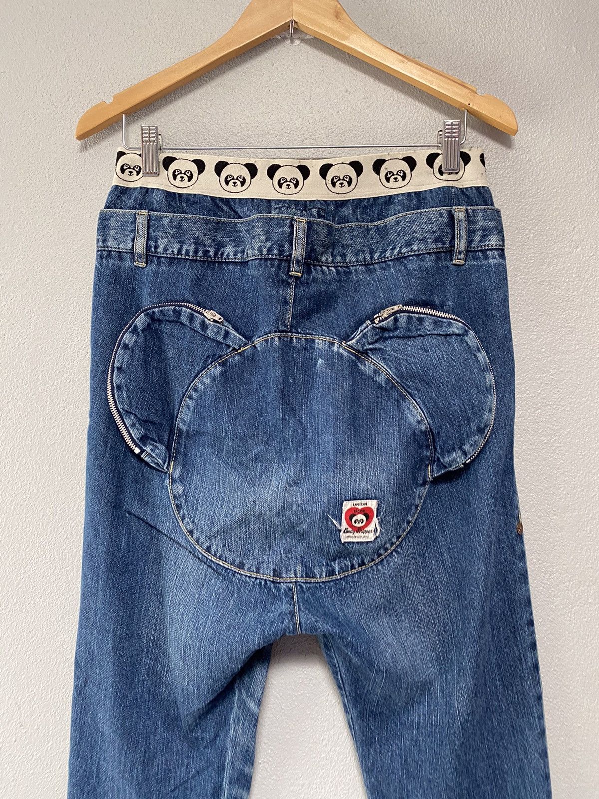 If Six Was Nine × Japanese Brand × Le Grande Bleu (L.G.B.) Candy stripers panda jeans Size US 32 / EU 48 - 5 Thumbnail