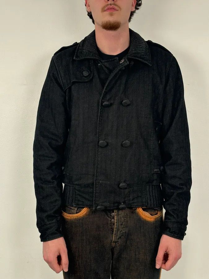 Gianfranco Ferre AW2006 Gianfranco Ferré Grey Officer Buttoned Bomber Jacket Size 42R - 2 Thumbnail
