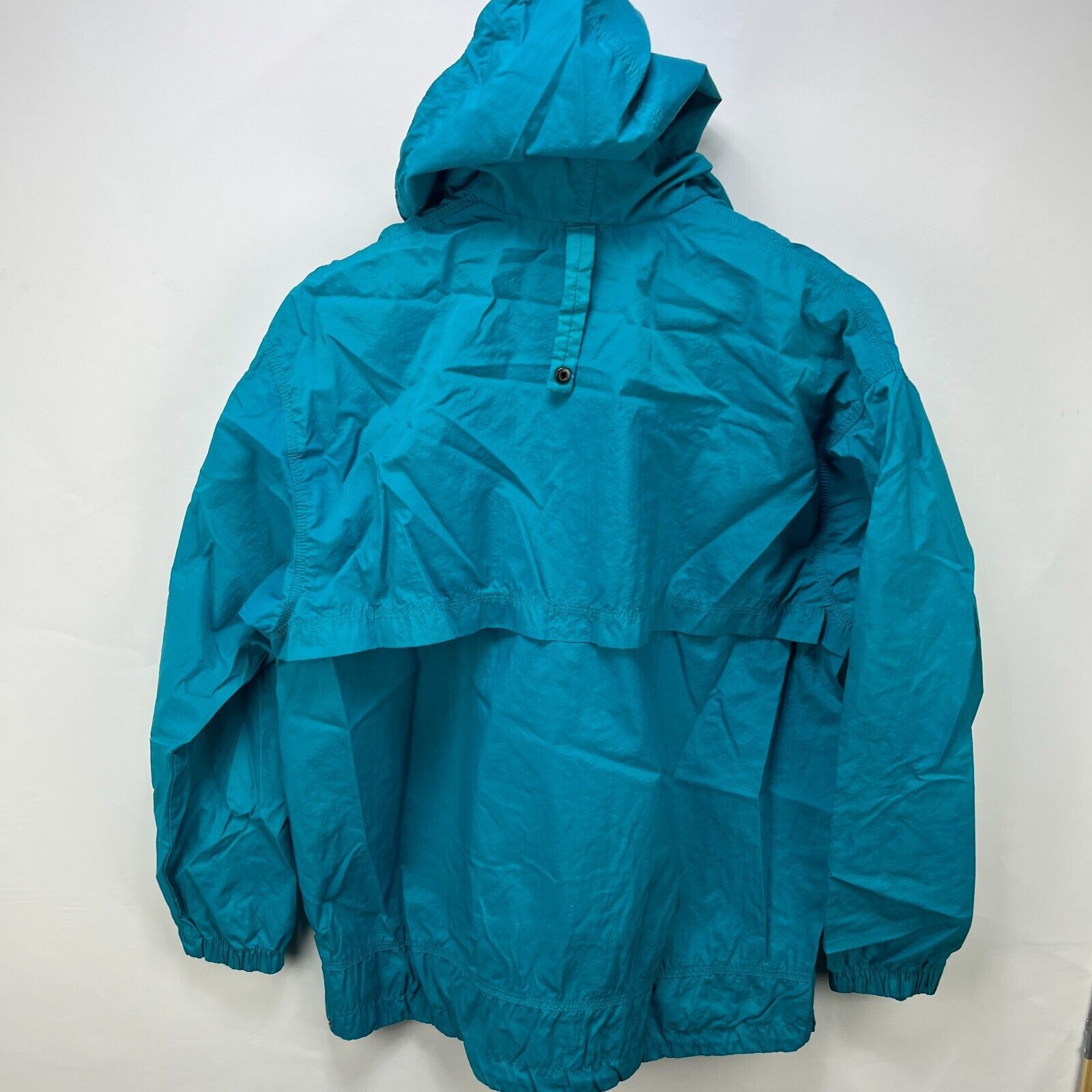 Nike × Vintage Vintage 90s Nike Tonal Swoosh Jacket Womens Med Teal Anorak Size M / US 6-8 / IT 42-44 - 11 Thumbnail