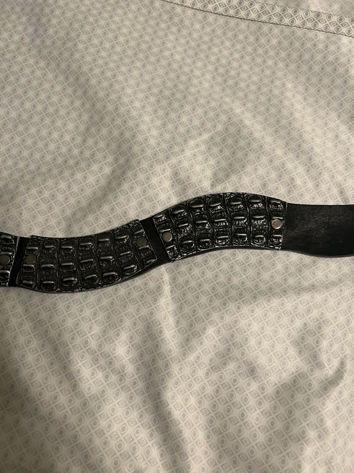 Diesel Diesel Crocodile Belt Size 42 - 11 Thumbnail