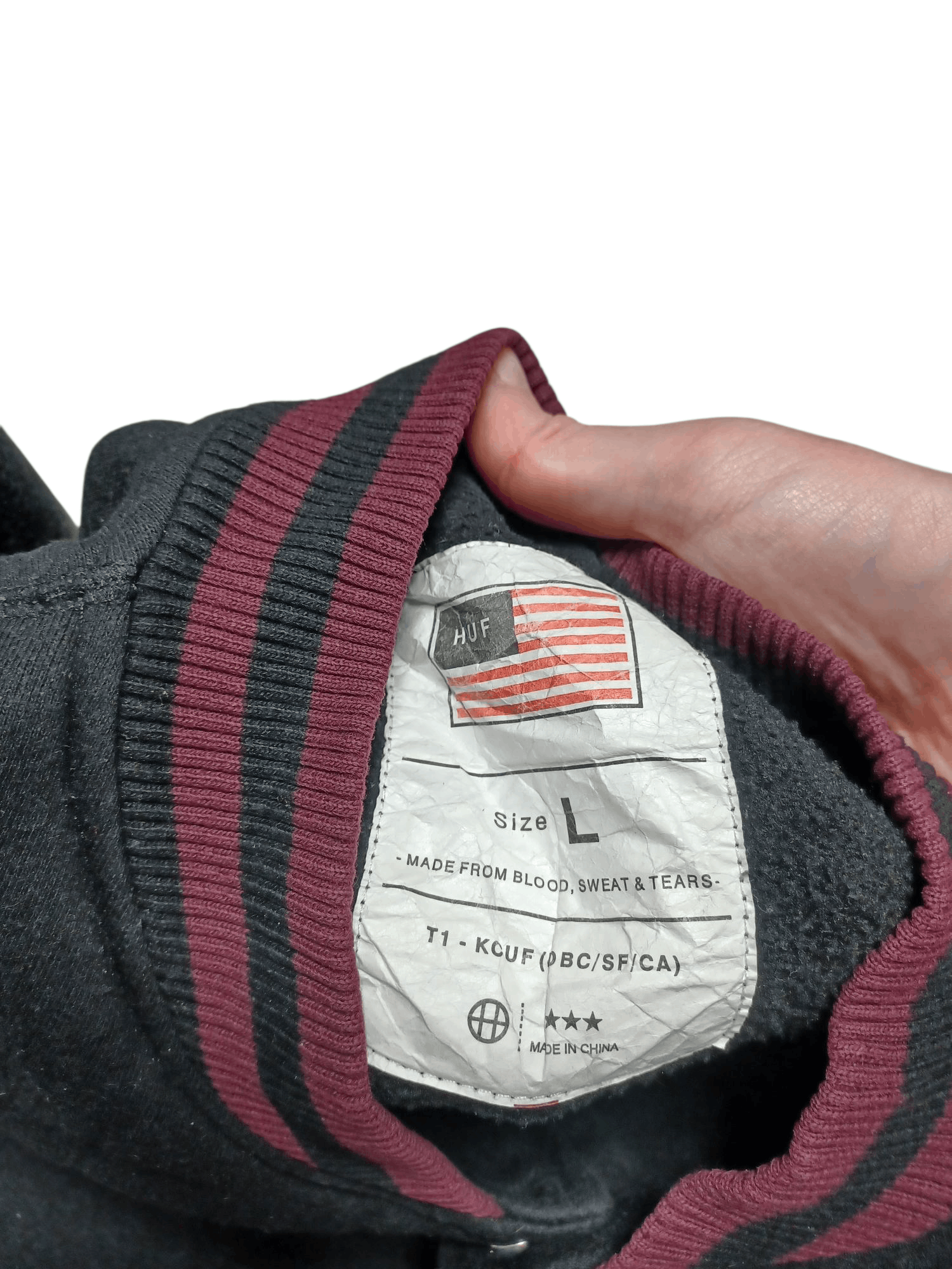 Huf HUF WORLDWIDE SK8 SKATEGANG COTTON BOMBER JACKET Size US L / EU 52-54 / 3 - 6 Thumbnail