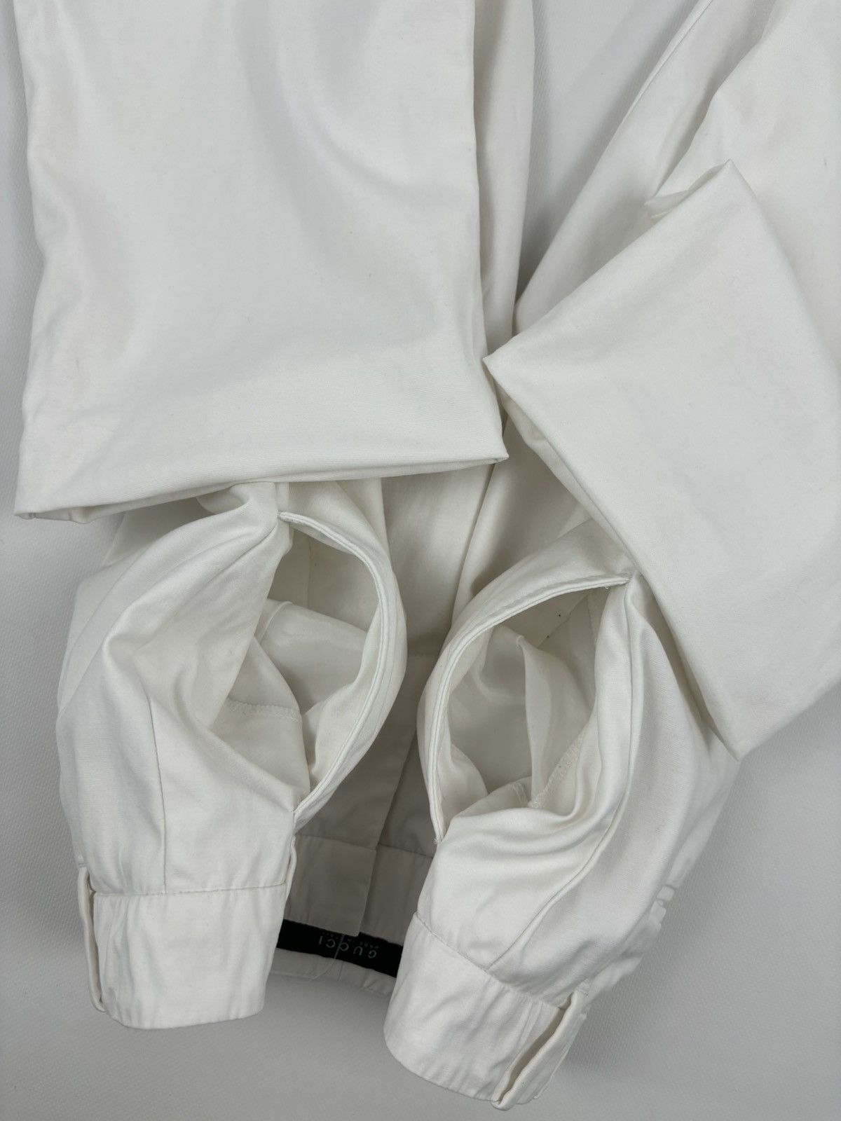 Gucci Rare Y2K TOM FORD Era Archive ITALY Off-White Straight Zip Pocket Pants Trousers Size 27" / US 4 / IT 40 - 23 Thumbnail