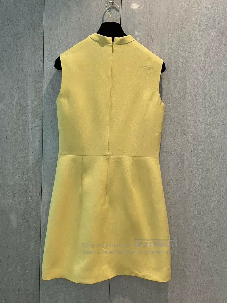 Valentino Valentino Lemon yellow sleeveless dress Size S / US 4 / IT 40 - 3 Thumbnail