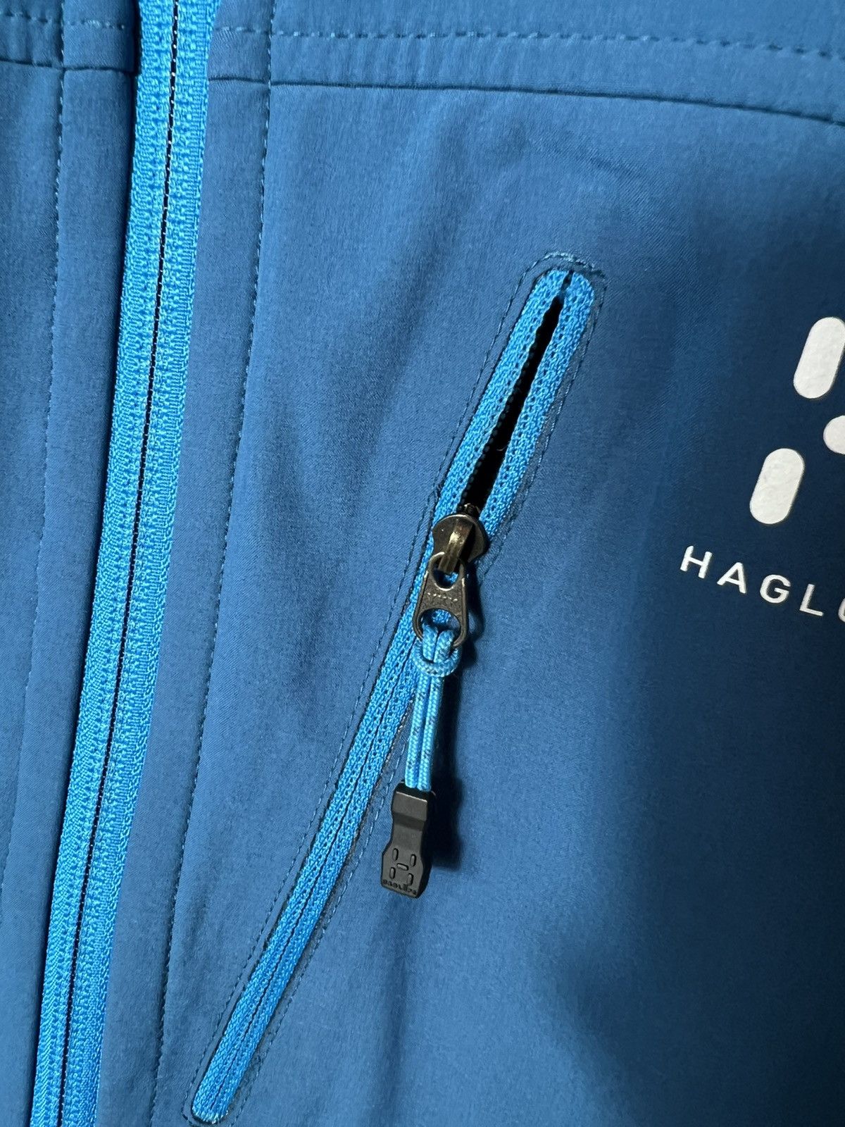 Haglofs Vintage Haglofs Bioga Shell Jacket Blue Outdoor Trekking Size US M / EU 48-50 / 2 - 8 Thumbnail