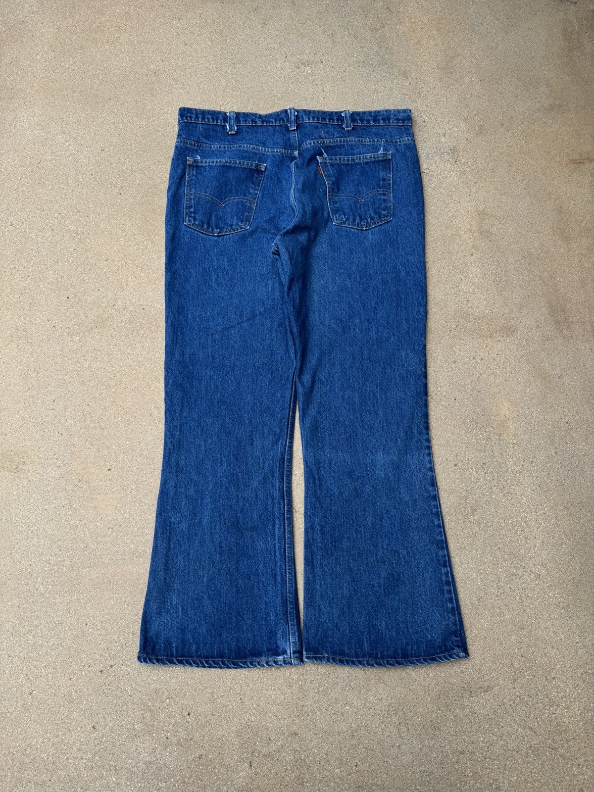 Levi's × Vintage Vtg 80’s Levi’s 646 Orange Tab Bellbottom Flare Jeans 40x30 Size US 40 / EU 56 - 2 Thumbnail