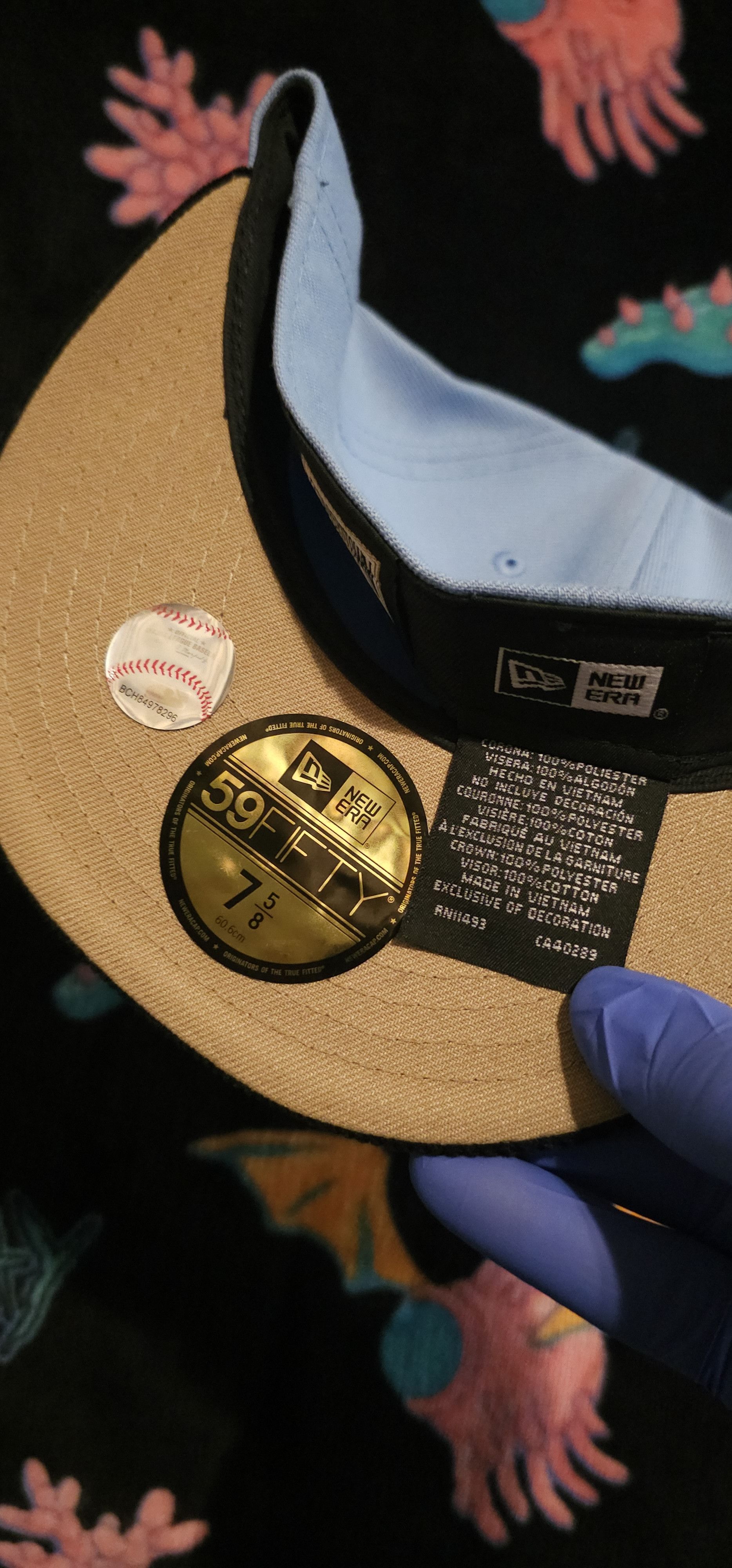 New Era STL.CARDINALS 2tone sz 7 5/8 Light Blue and black Visor Size ONE SIZE - 4 Thumbnail
