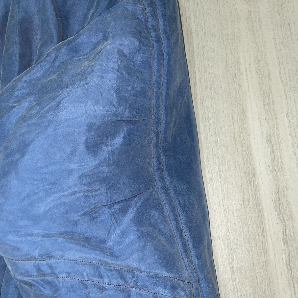 Pierre Cardin Pierre Cardin Denim Blue Silk Bomber Size US L / EU 52-54 / 3 - 7 Thumbnail