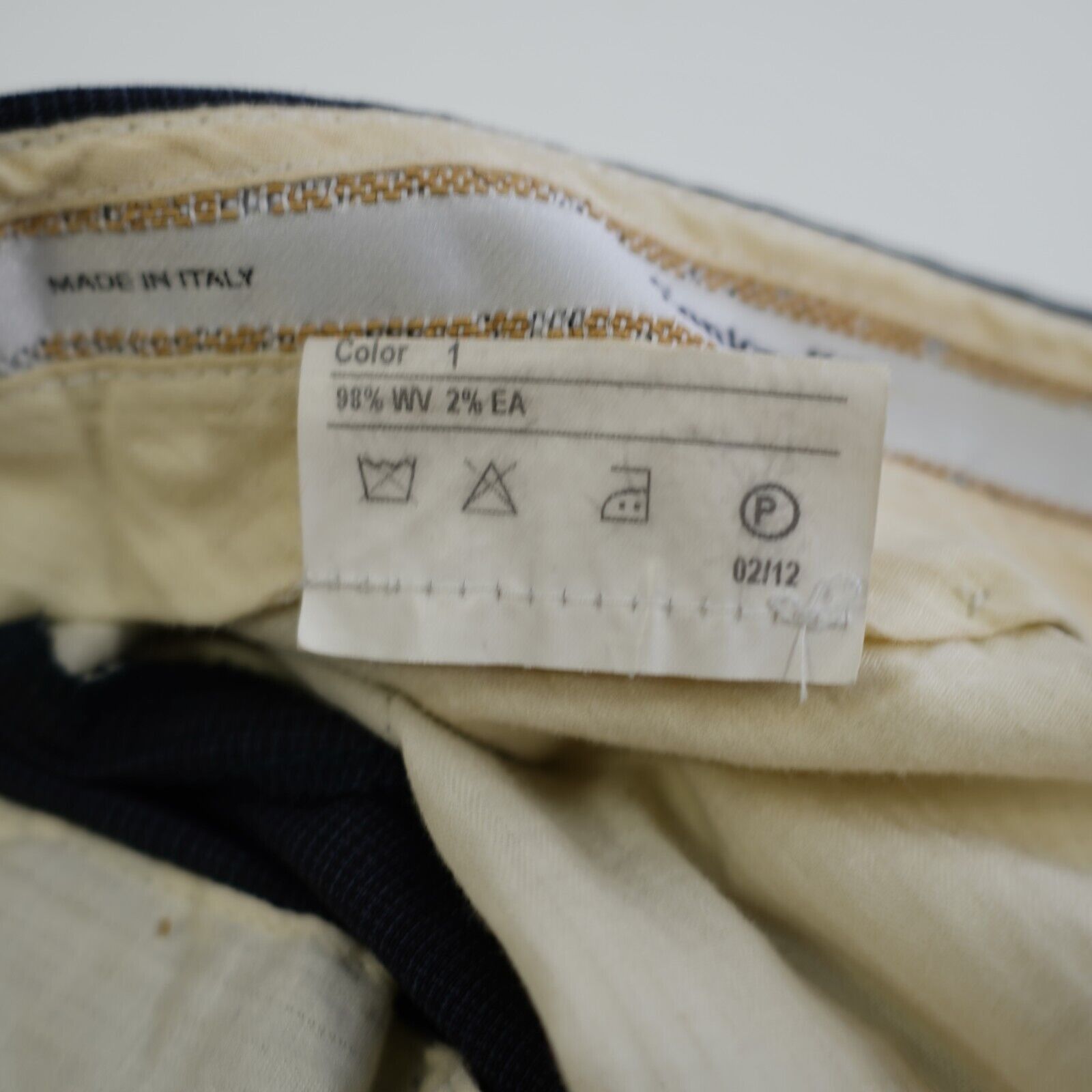 Santorelli Santorelli New Romeo Blue Wool Basketweave 40/29 Dress Pants Size 40R - 10 Thumbnail