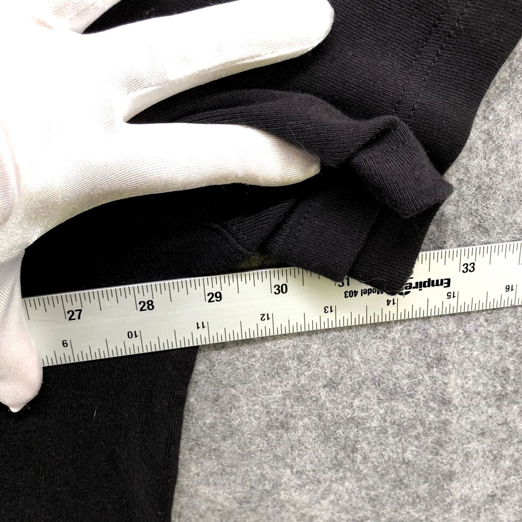 MooRER VTG Jennifer Moore Black Short Sleeve T Shirt Womens 2X Cotton Knit V-neck T-Shirt Womens 2X Black Knit V-Neck Basic Casual Shirt Size XXL / US 16-18 / IT 52-54 - 7 Thumbnail