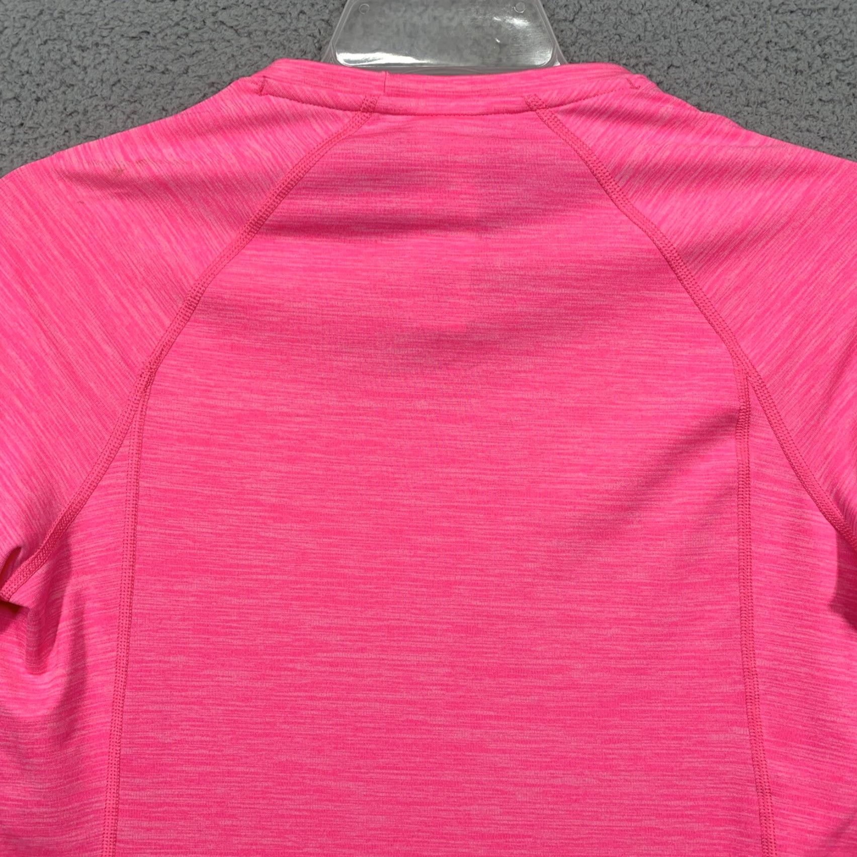 Under Armour Under Armour Women's M HeatGear Athletic Top Crew Neck Long Sleeve Thumb Holes Heather Pink, Regular Fit, Pullover, Logo, Running & Walking, Pre-Owned Size M / US 6-8 / IT 42-44 - 5 Thumbnail