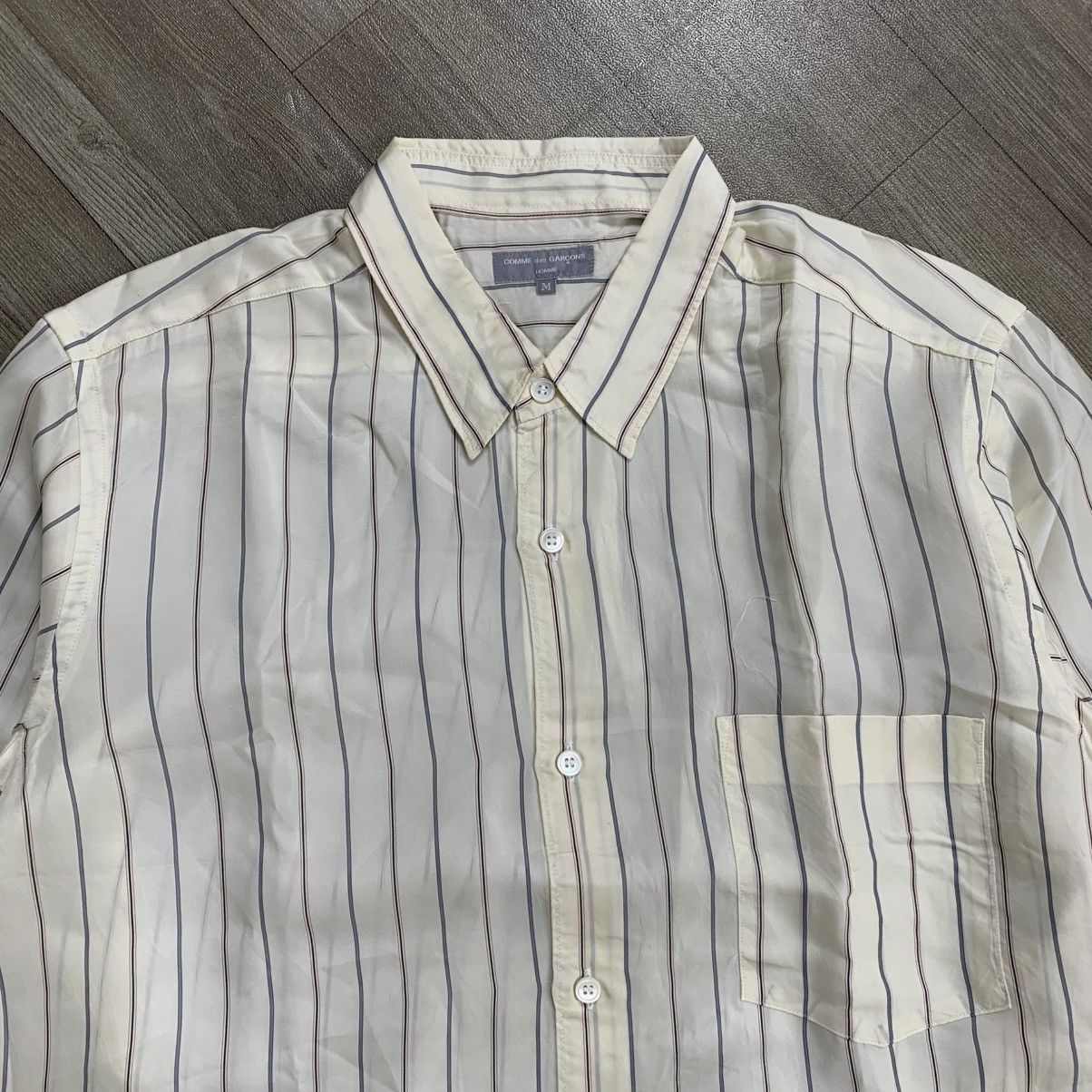 Comme des Garcons Homme Comme des Garcons Homme Striped Shirt Size US M / EU 48-50 / 2 - 3 Thumbnail
