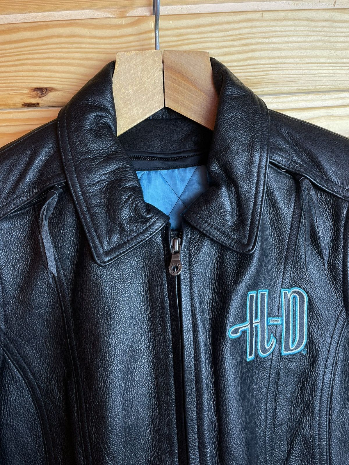 Harley Davidson × Vintage Harley Davidson Womens Motorcycle Biker Leather Jacket Size S / US 4 / IT 40 - 3 Thumbnail