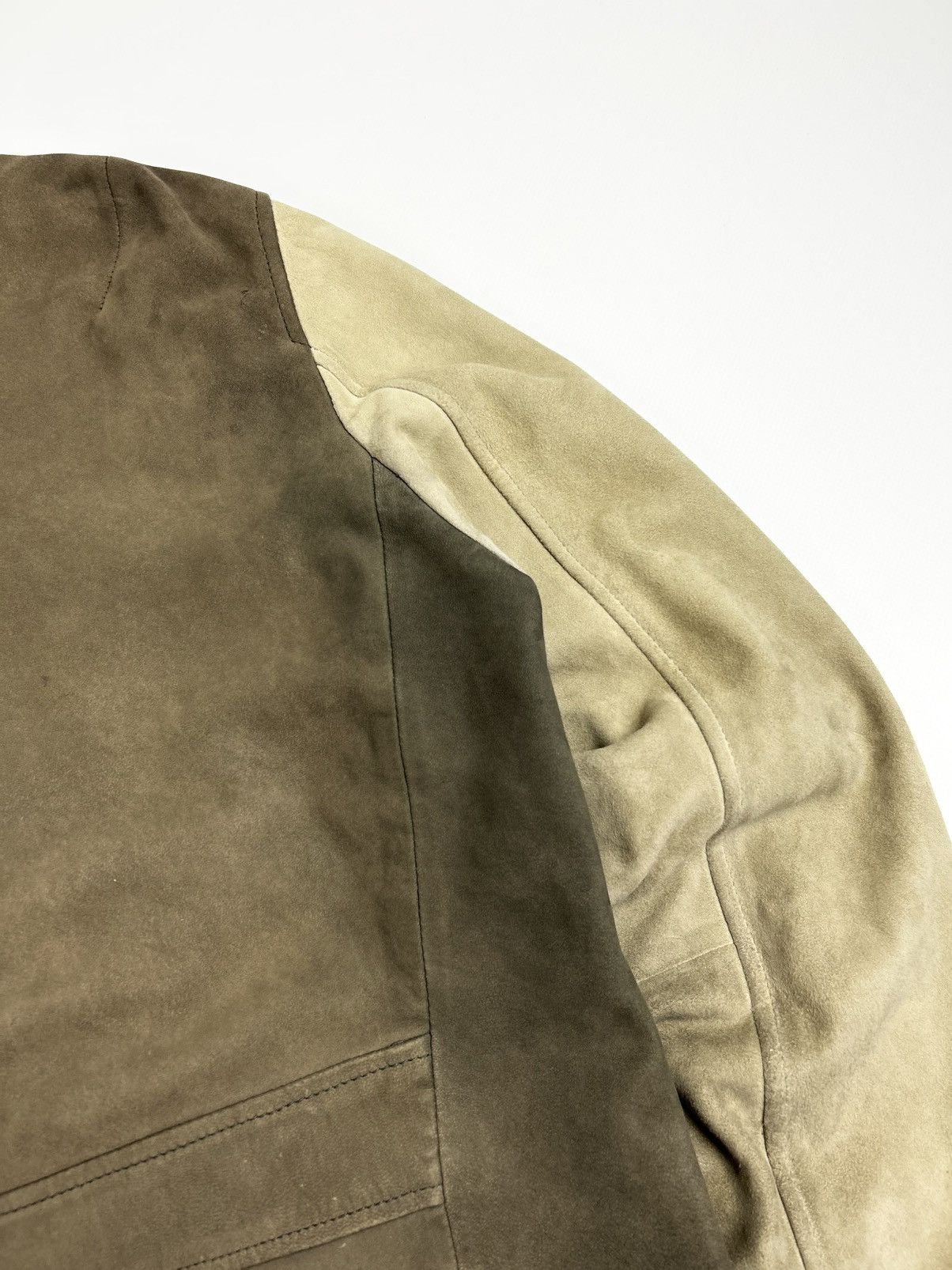 Allsaints Vintage AllSaints Leather Bomber Jacket Double Colour y2k Size US M / EU 48-50 / 2 - 12 Thumbnail