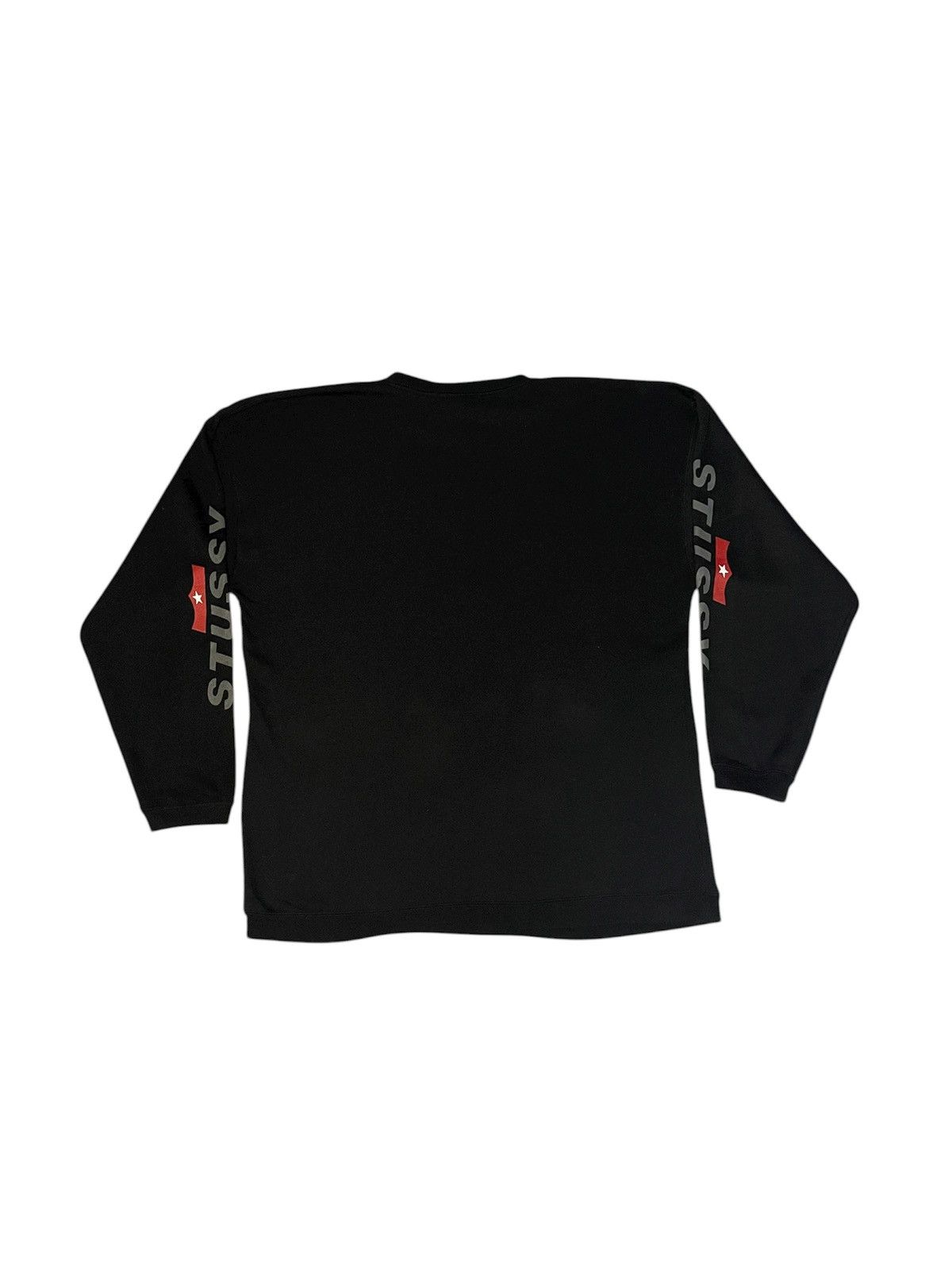 Stussy 90s STUSSY CUBAN FLAG LONG SLEEVE SPELLOUT CREW NECK RARE XL Size US XL / EU 56 / 4 - 2 Thumbnail