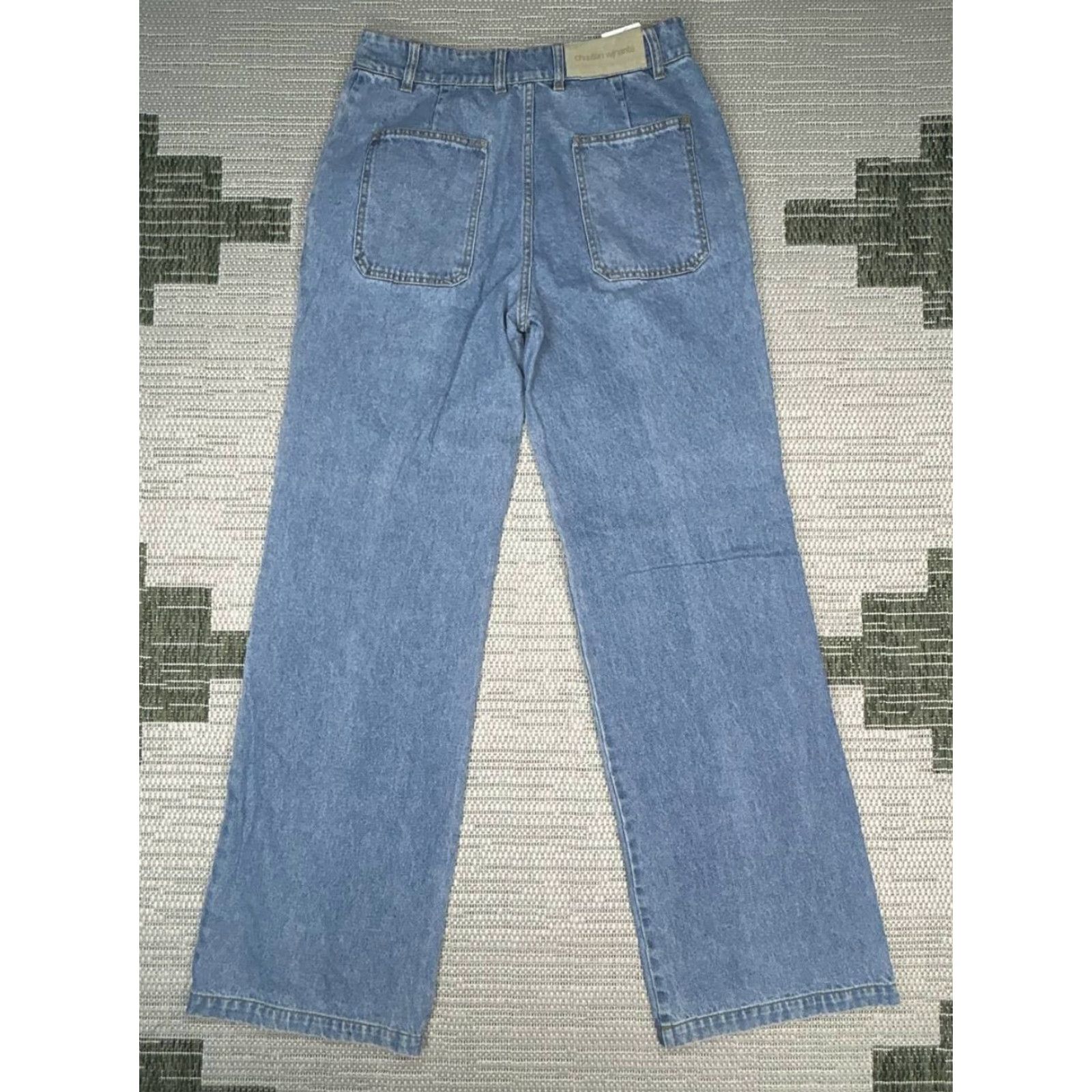 Christian Wijnants Christian Wijnants Jeans Womens 36 Blue Denim Cotton Straight 28x33 Vintage No Size 25" / US 0 / IT 36 - 2 Thumbnail