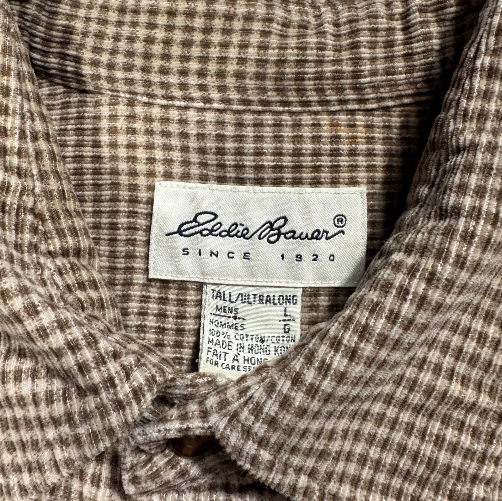 Eddie Bauer Eddie Bauer Corduroy Plaid Shirt Size ONE SIZE - 3 Thumbnail
