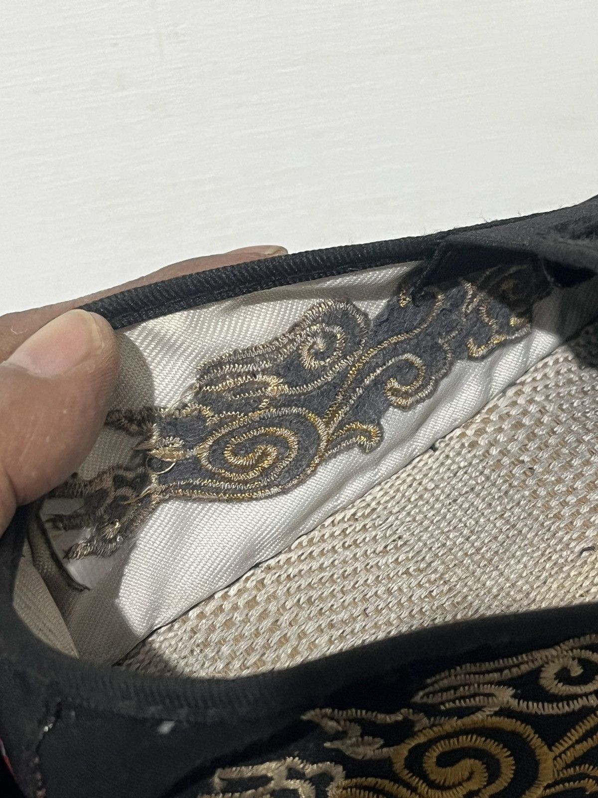 Japanese Brand Mens Chic Vintage Chinese Embroidered Stitching Slip On Size US 9 / EU 42 - 8 Thumbnail