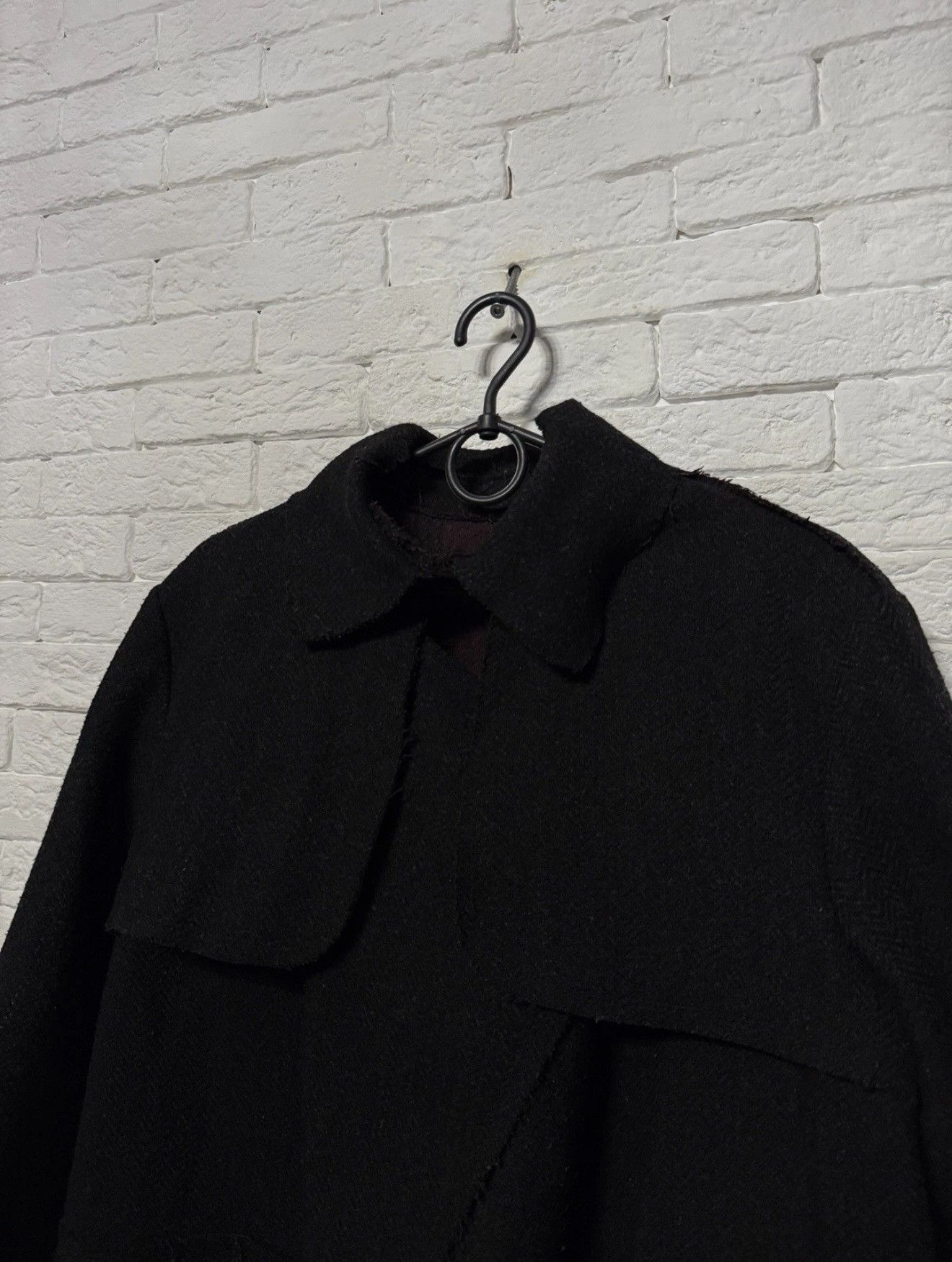 Cop Copine Cop Copine Wool Avant Garde Long Trench Coat Sz L Size L / US 10 / IT 46 - 2 Thumbnail