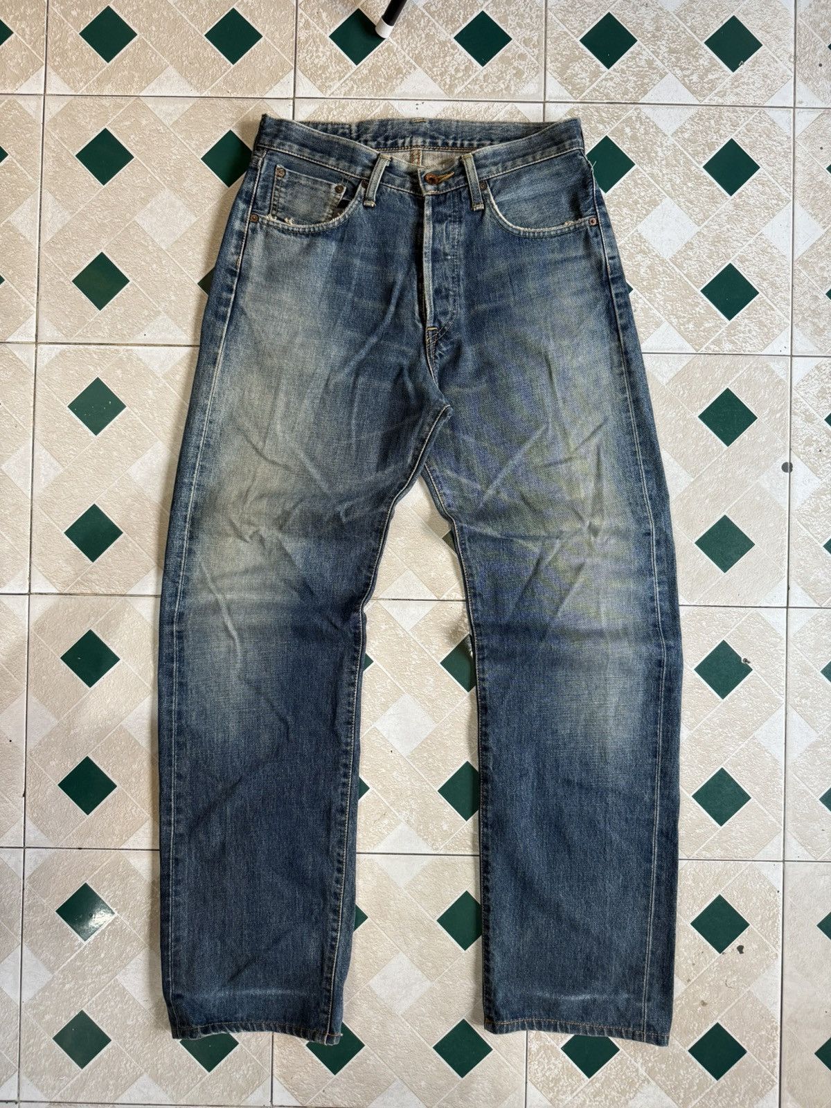 Edwin × Vintage 90’s EDWIN 505X RARE POCKET LOGO JAPANESE BRAND Y2K PANTS Size US 30 / EU 46 - 7 Thumbnail