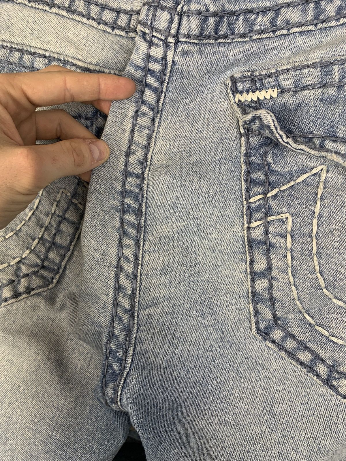 True Religion Rocco Relaxed Skinny Distressed Denim Jeans