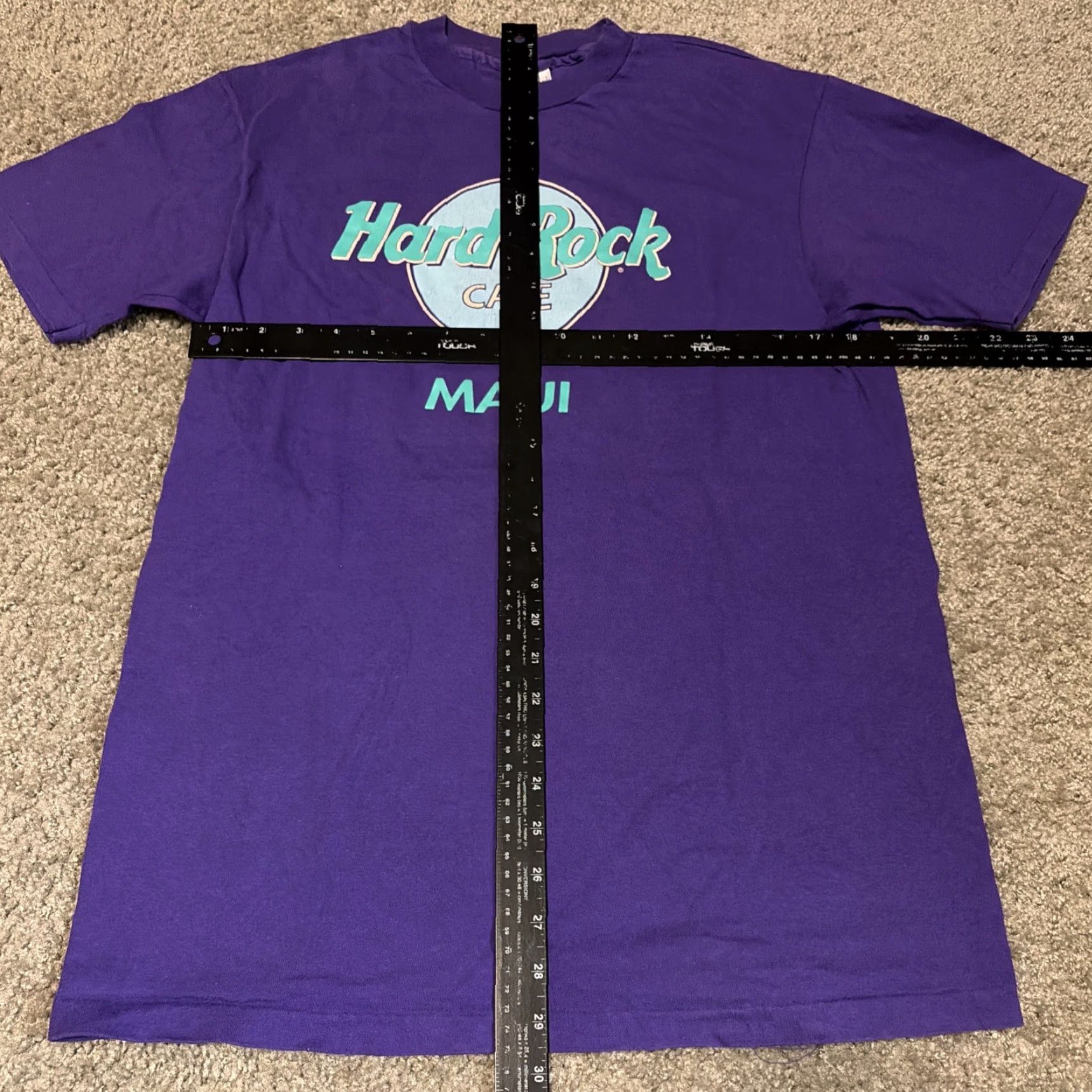 Hard Rock Cafe VINTAGE 90s Hard Rock Cafe Maui Hawaii Purple Tourist Vacation T-Shirt Large Size US L / EU 52-54 / 3 - 4 Thumbnail
