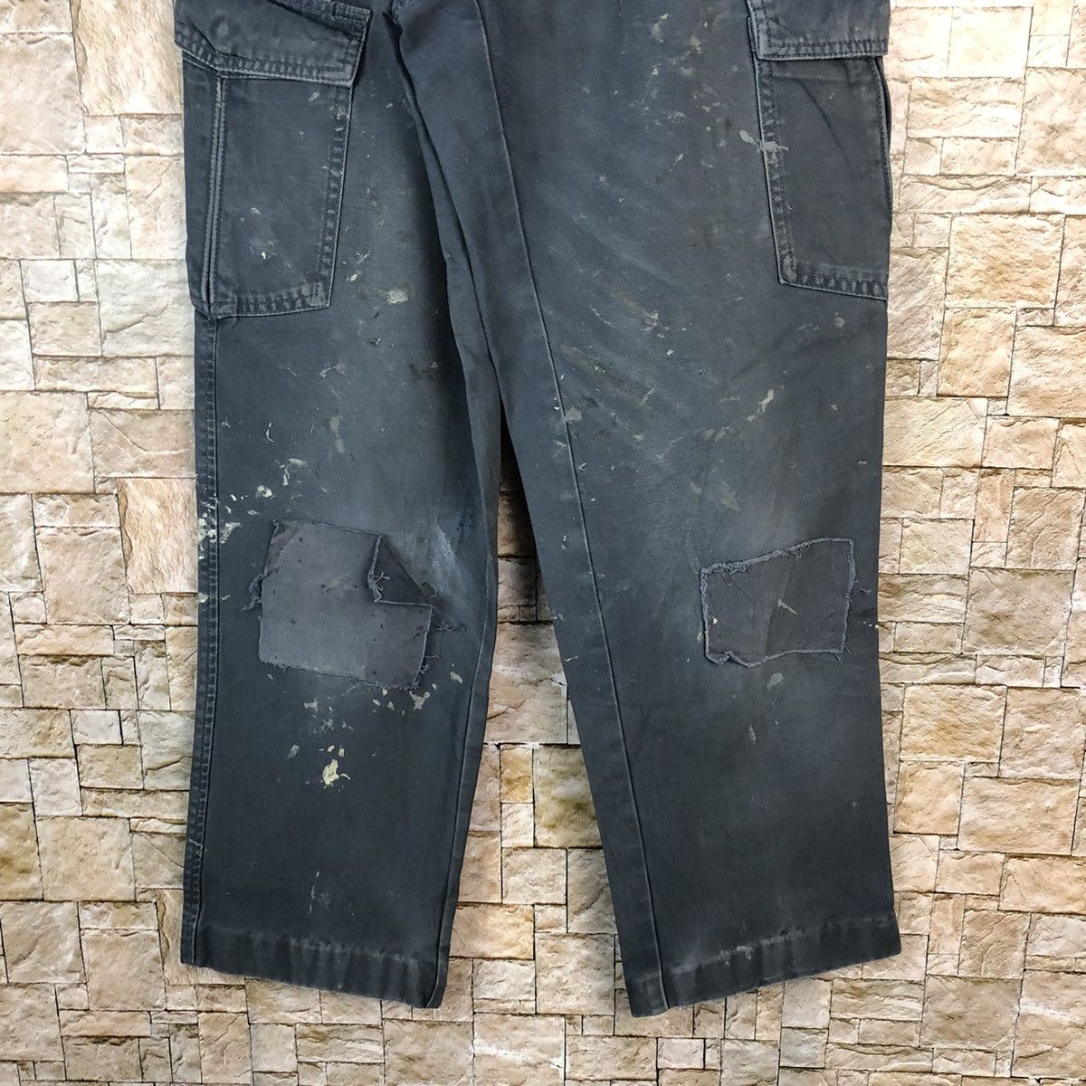 Japanese Brand × Vintage G.Ground faded ripped patchwork Cargo Pants #A993 Size US 29 - 6 Thumbnail