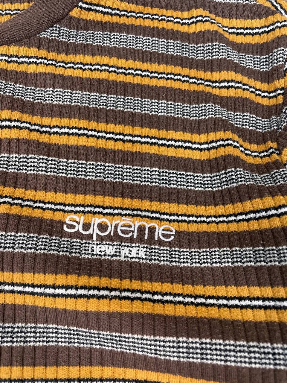 Supreme Supreme Raised Stripe Long Sleeve T Shirt Size US XL / EU 56 / 4 - 8 Thumbnail
