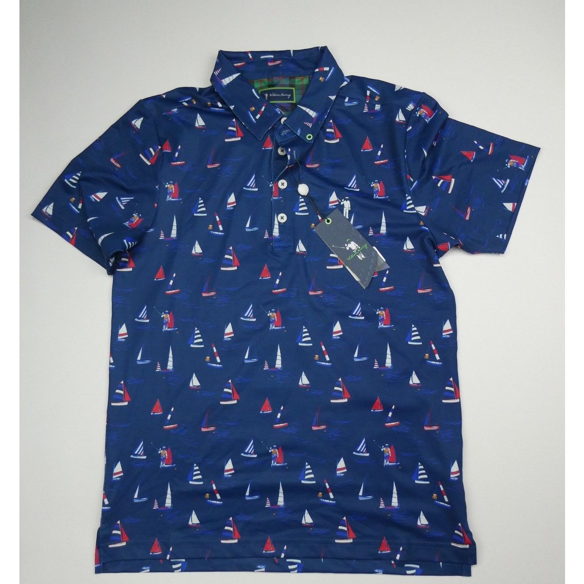 Other NEW William Murray polo shirt, size: small, Sail Away, navy Size US S / EU 44-46 / 1 - 1 Thumbnail