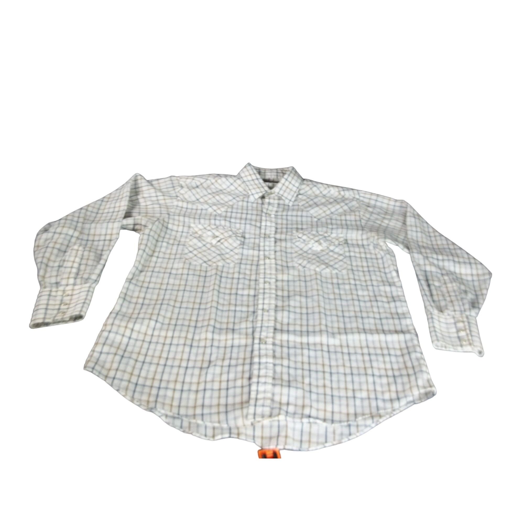 Vintage Vintage Plains Western Wear Pearl Snap Shirt Men Sz M Plaid