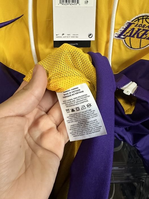 Nike Nike sportswear Los Angeles lakers medium jacket windbreaker Grailed