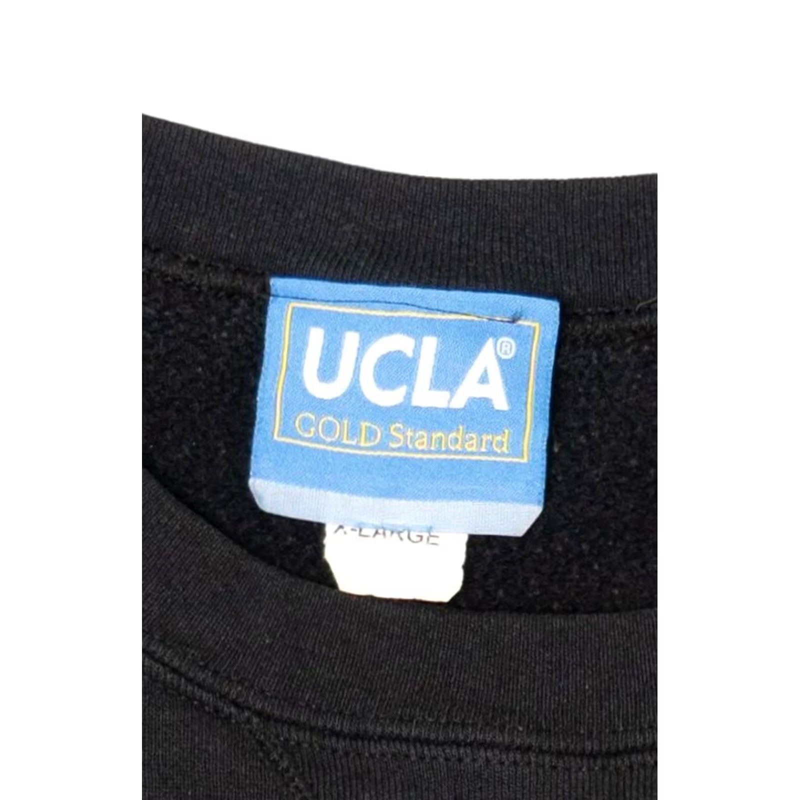 Vintage VINTAGE UCLA Sweatshirt Shirt Adults XL Black 1990s Mens Womens Students UCLA Size US XL / EU 56 / 4 - 3 Thumbnail
