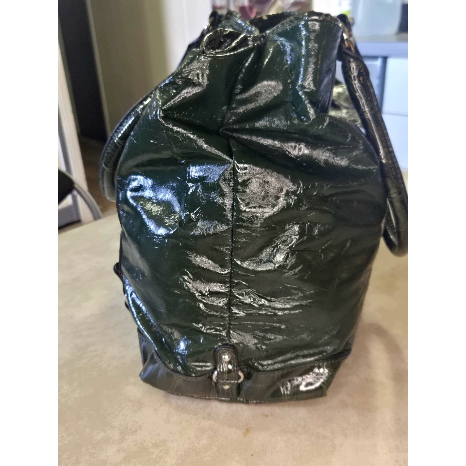 Guess Guess dark green croc print large shoulder bag Size ONE SIZE - 6 Thumbnail