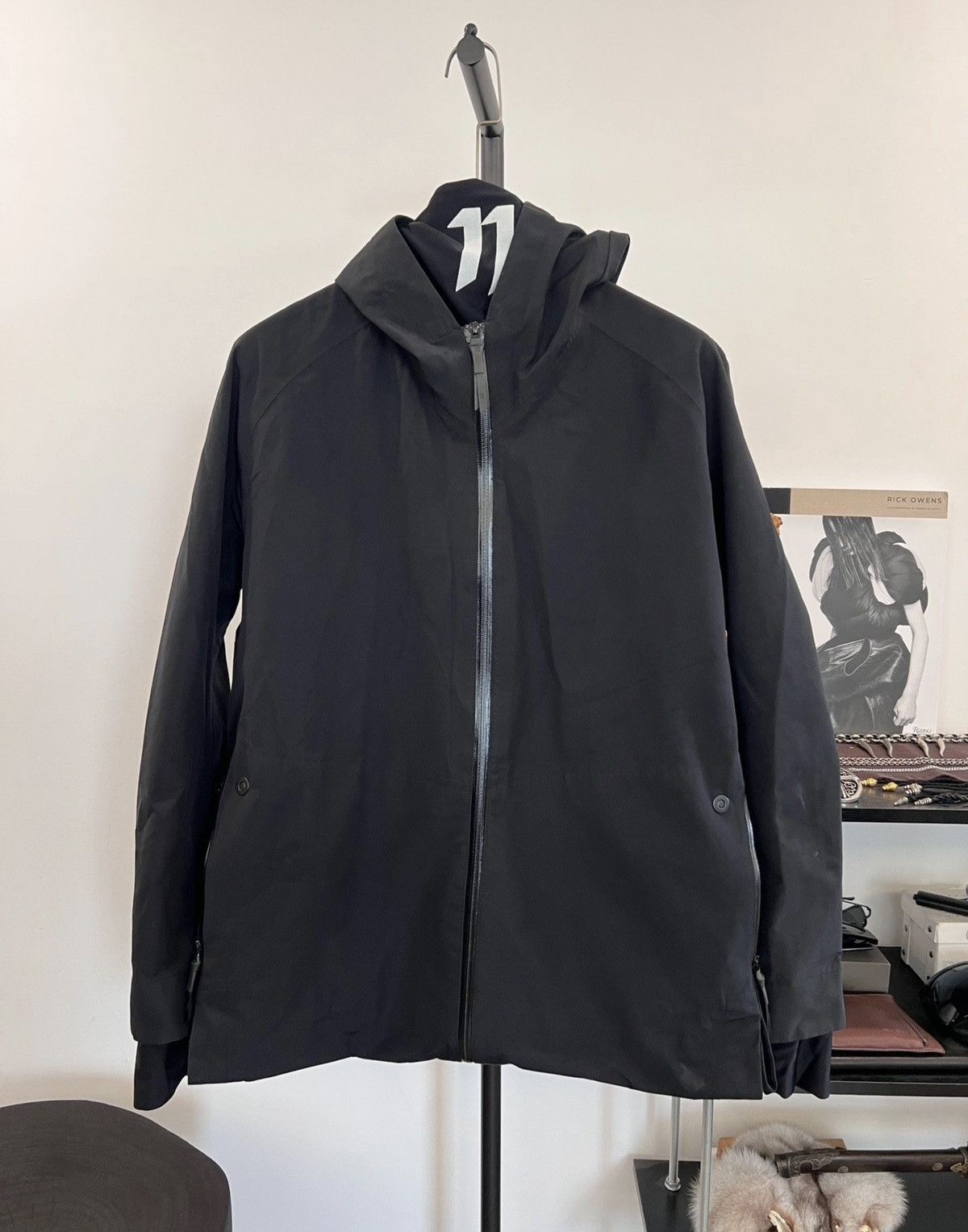 11 By Boris Bidjan Saberi 11ByBBS Technical Embroidered Bonded-Seam Windbreaker Trench Size US M / EU 48-50 / 2 - 3 Thumbnail