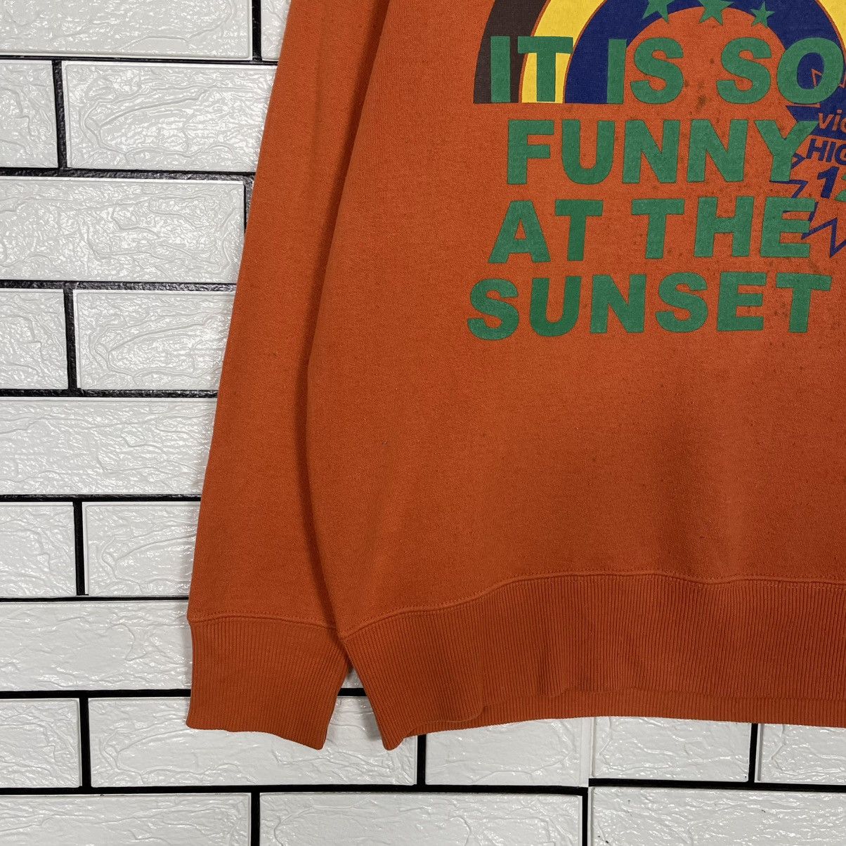Other Vintage Oblo Design Sunset Orange Sweatshirt Size US M / EU 48-50 / 2 - 3 Thumbnail