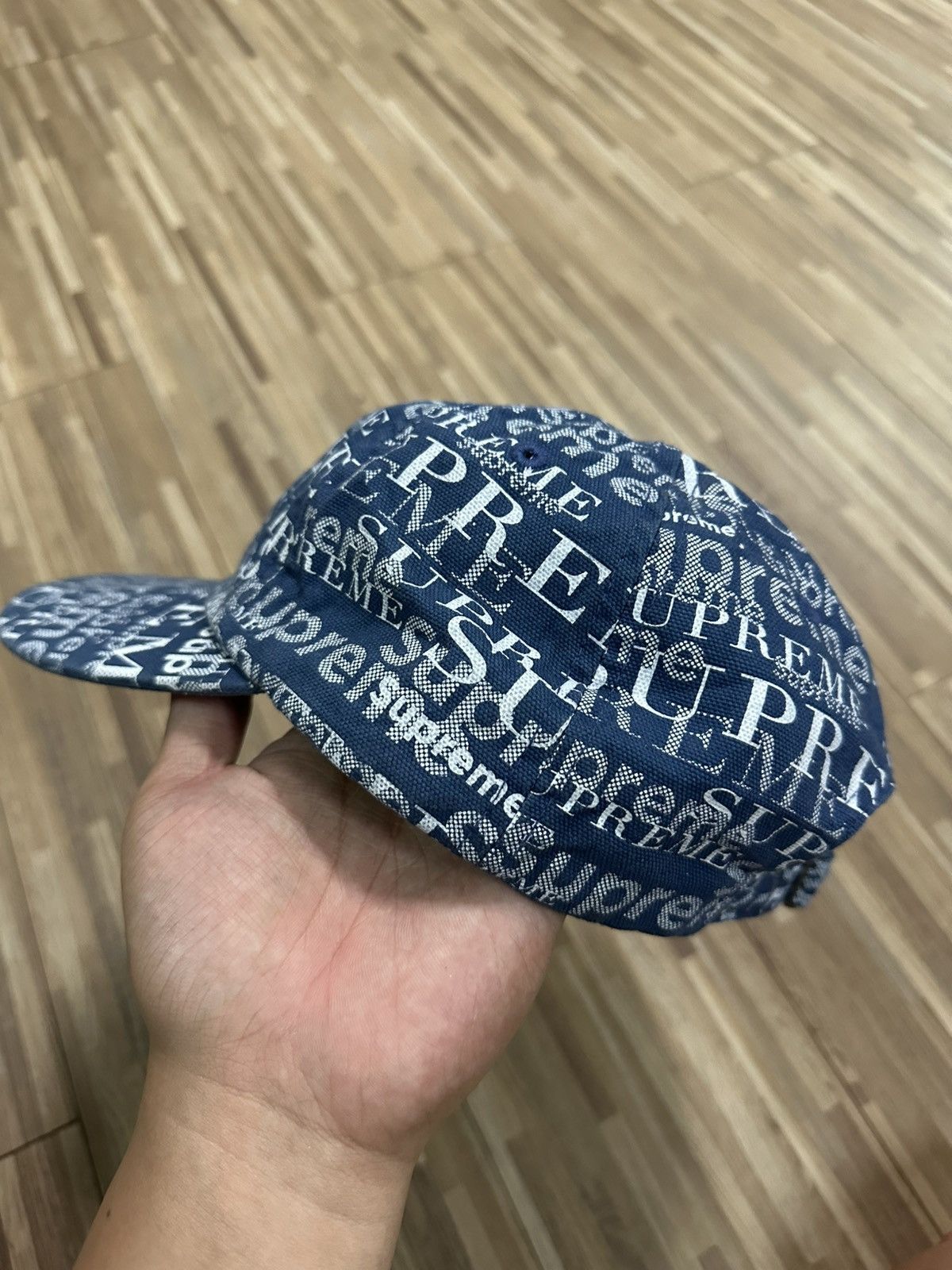 Supreme Supreme Denim 6 Panel Adjustable Hat Size ONE SIZE - 9 Thumbnail