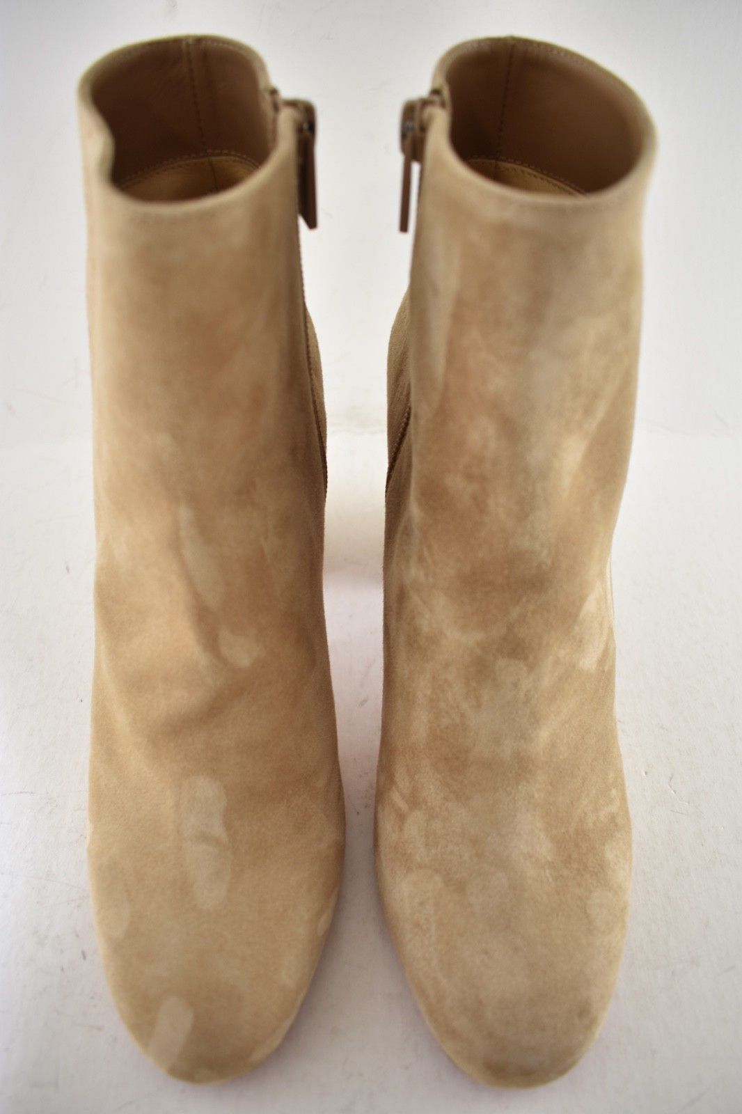 Christian Louboutin Turela 85 Lionne Beige Suede Short Ankle Block Heel Boot 41 Size US 11 / IT 41 - 6 Thumbnail