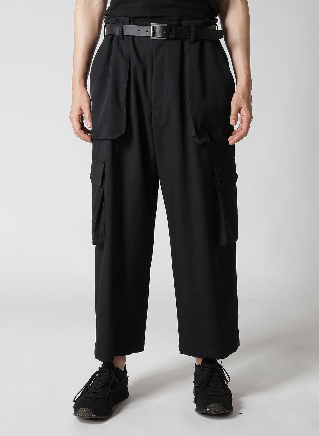Yohji Yamamoto Yohji Yamamoto Pour Homme Wool Gabardine Pocket Detail Pants Size US 30 / EU 46 - 4 Thumbnail