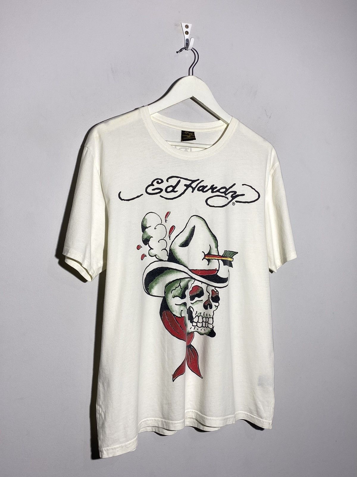 Christian Audigier × Ed Hardy Ed Hardy y2k hype streetwear style white t-shirt Size US XL / EU 56 / 4 - 2 Thumbnail
