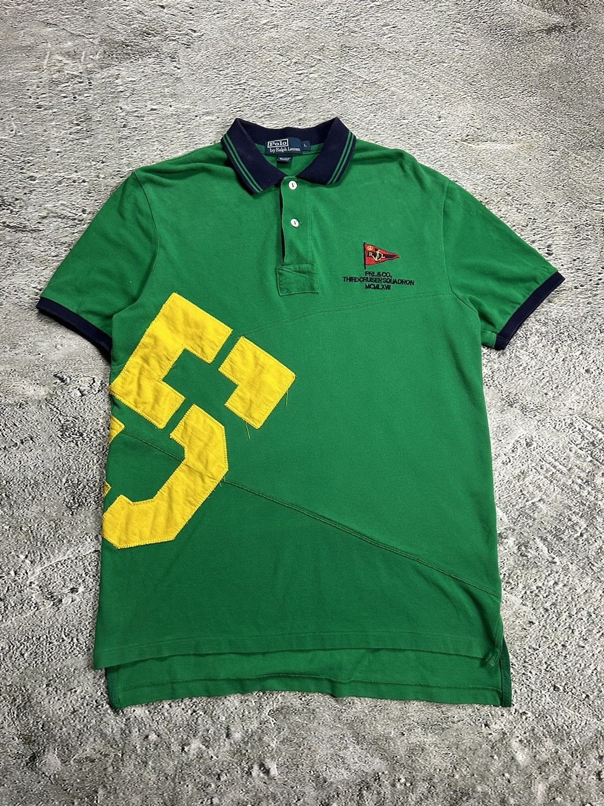 Polo Ralph Lauren × Ralph Lauren × Vintage Polo Ralph Lauren T-shirt green yellow chief Keef vintage 5 Size US L / EU 52-54 / 3 - 1 Thumbnail