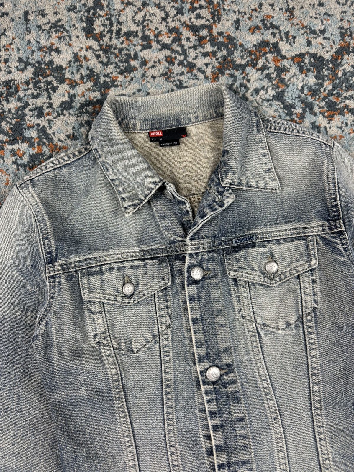 Diesel × Vintage Vintage Y2K Diesel washed denim katana jacket cropped fit Size M / US 6-8 / IT 42-44 - 7 Thumbnail