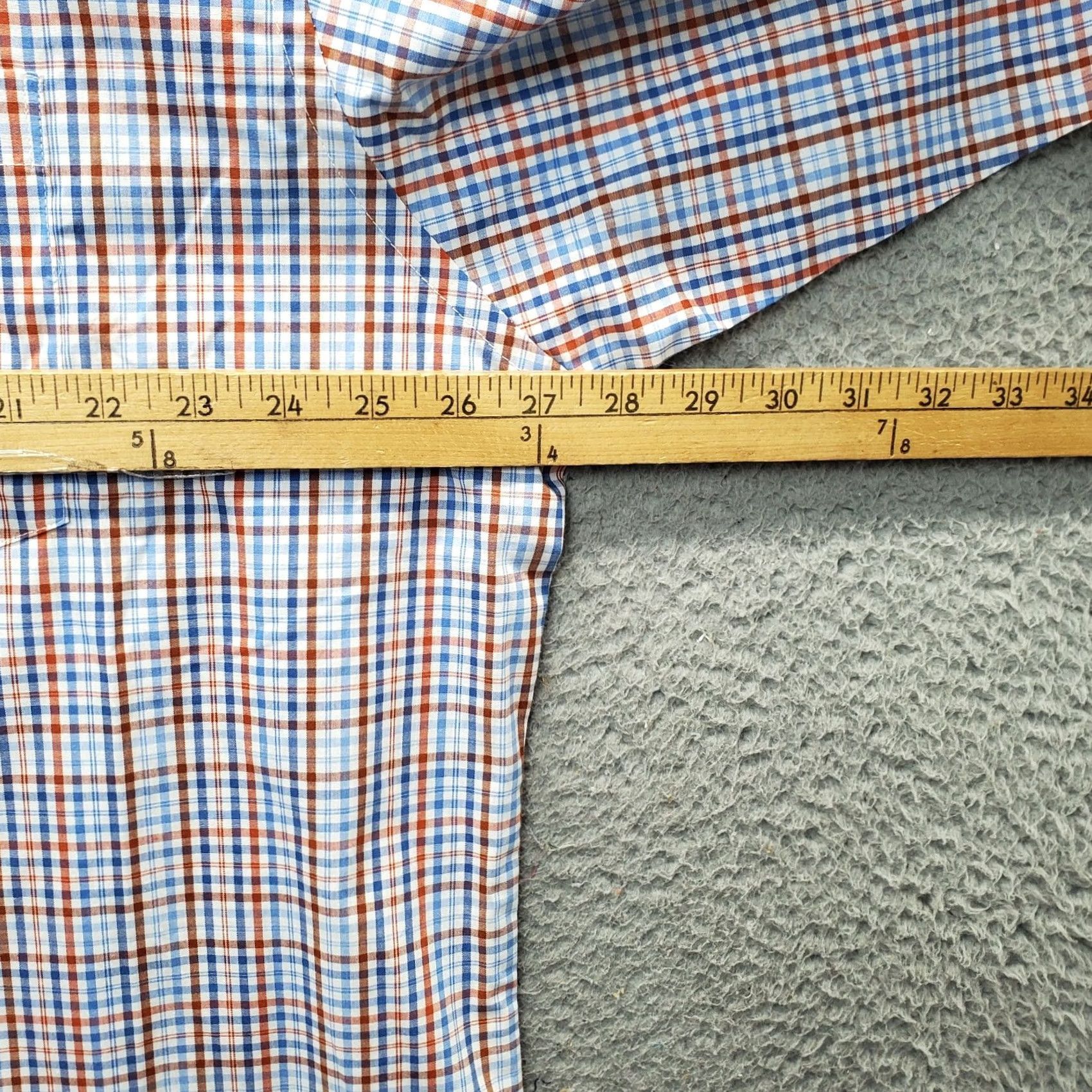 Izod IZOD Shirt Mens XXL Multi Plaid All Over Stretch Comfort Performance Button-Down Size US XXL / EU 58 / 5 - 4 Thumbnail