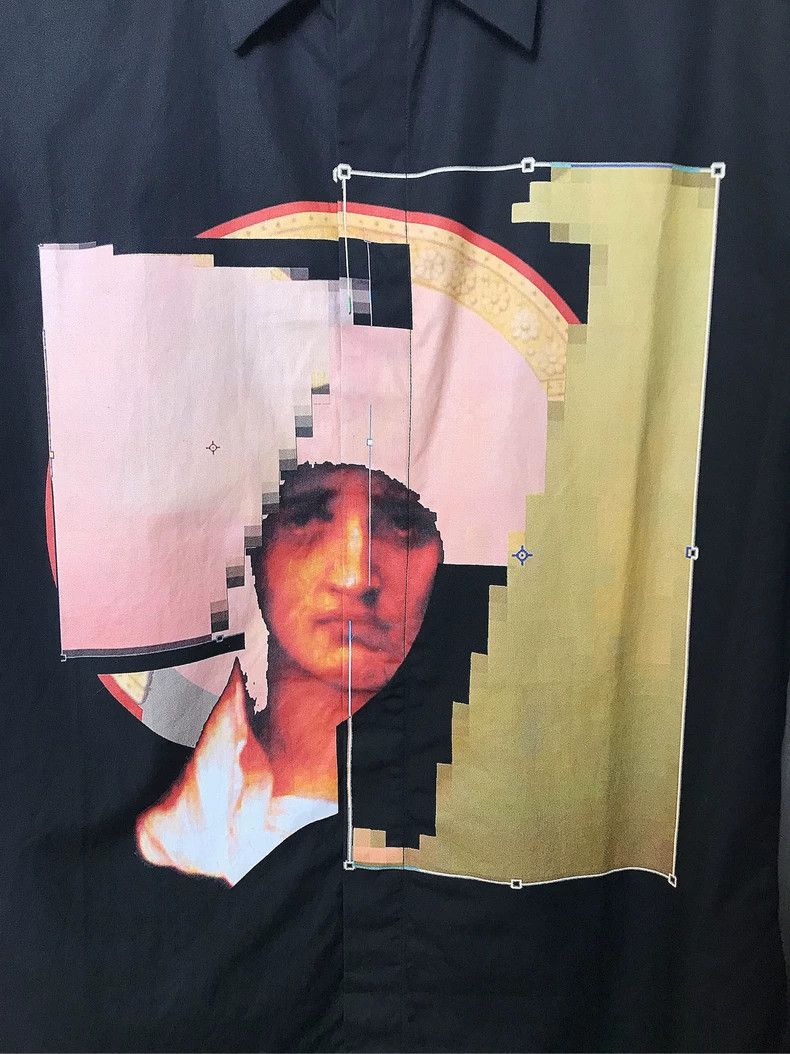 Other Givenchy Size39 Character Pixel Long Sleeve Shirt Size US M / EU 48-50 / 2 - 8 Thumbnail