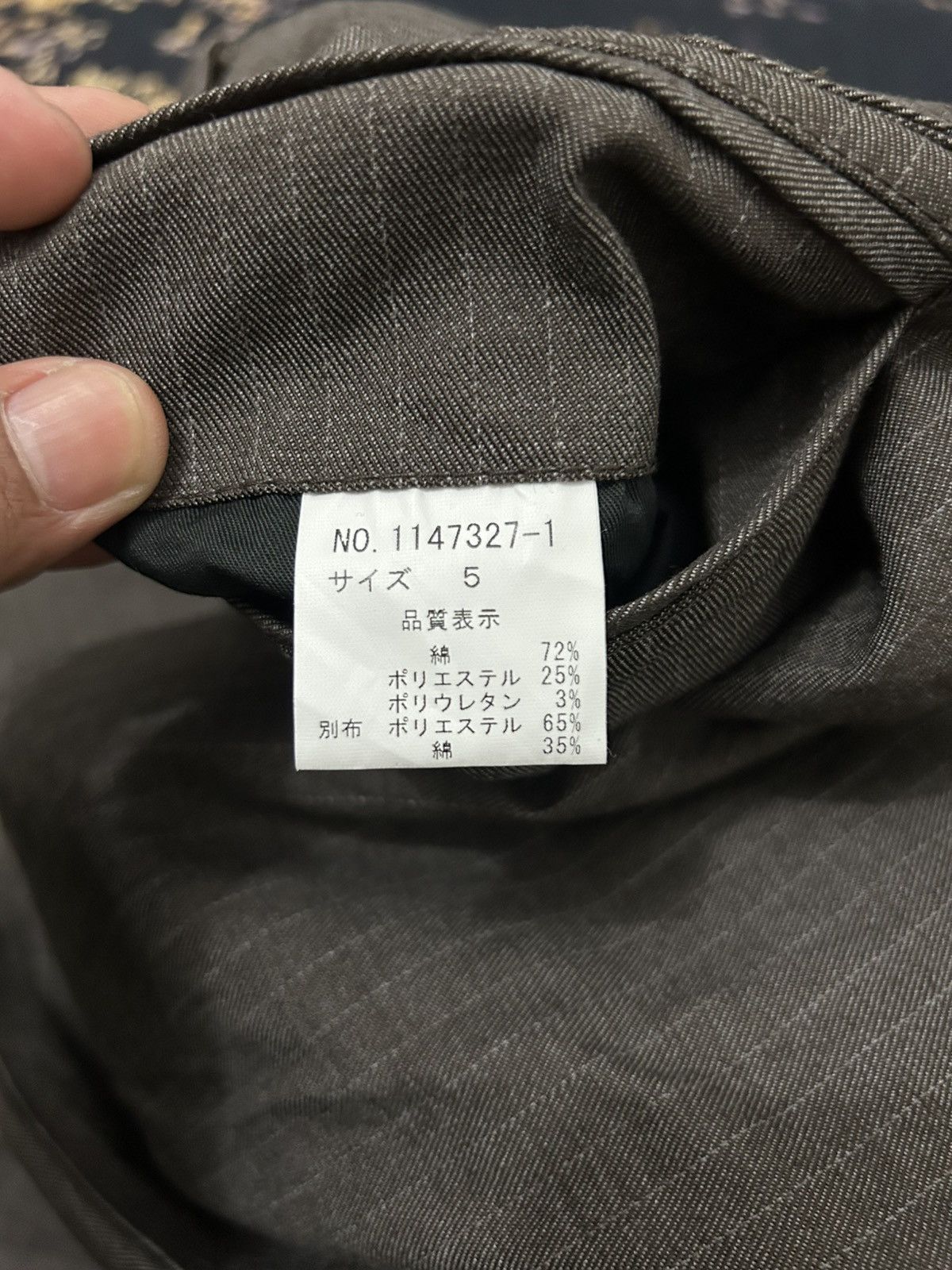 Tete Homme Herringbone Tete Homme Issey Miyake Bottom Button Pants Size US 32 / EU 48 - 17 Thumbnail