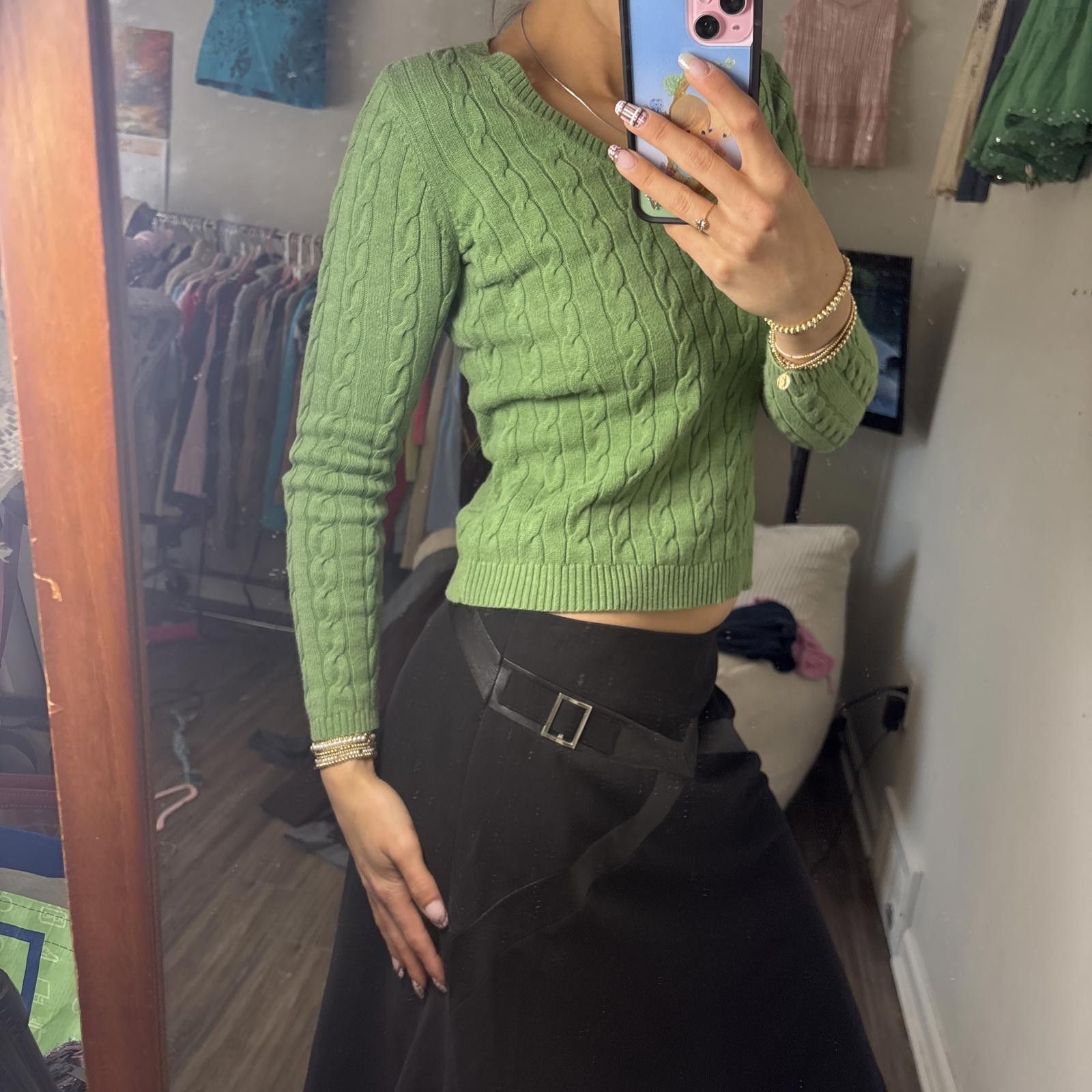 Other y2k grunge buckle midi skirt Size 32" / US 10 / IT 46 - 4 Thumbnail