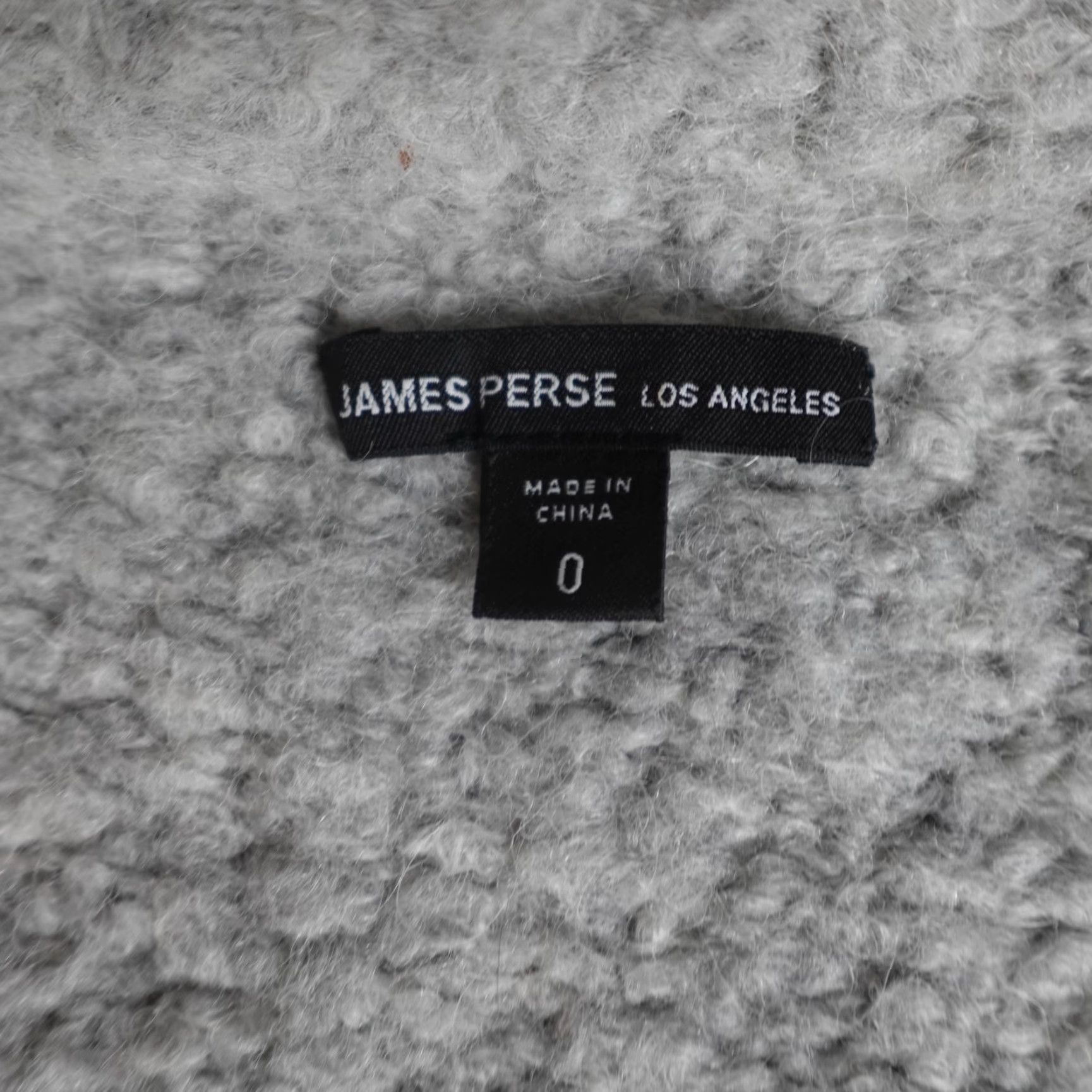 James Perse James Perse Womens Sweater XS Gray Open Front Boucle Cardigan Size XS / US 0-2 / IT 36-38 - 6 Thumbnail