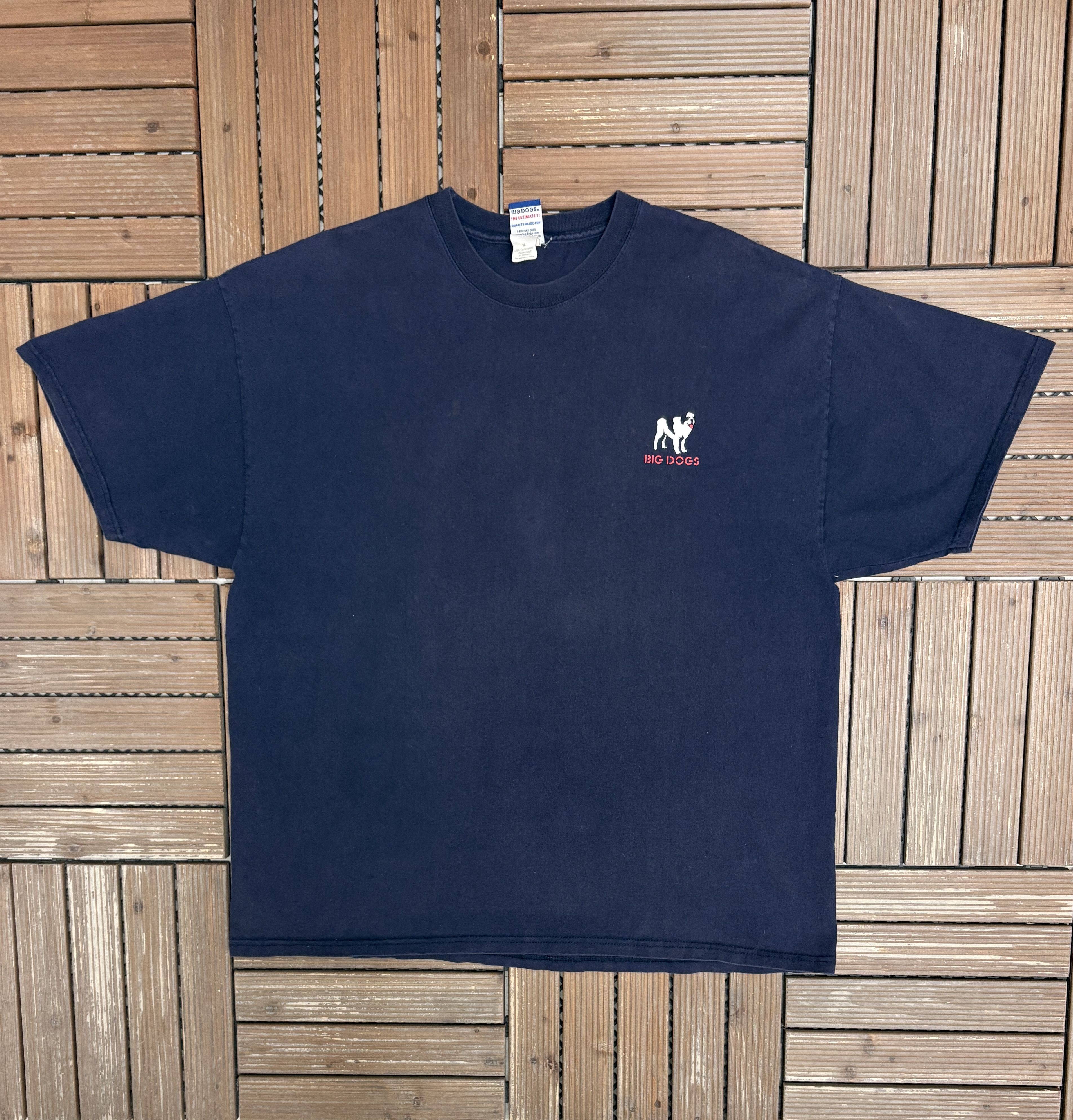 Vintage Big Dogs Dad Rules By Remote Control Vintage Blue T-Shirt Size US XXL / EU 58 / 5 - 2 Thumbnail