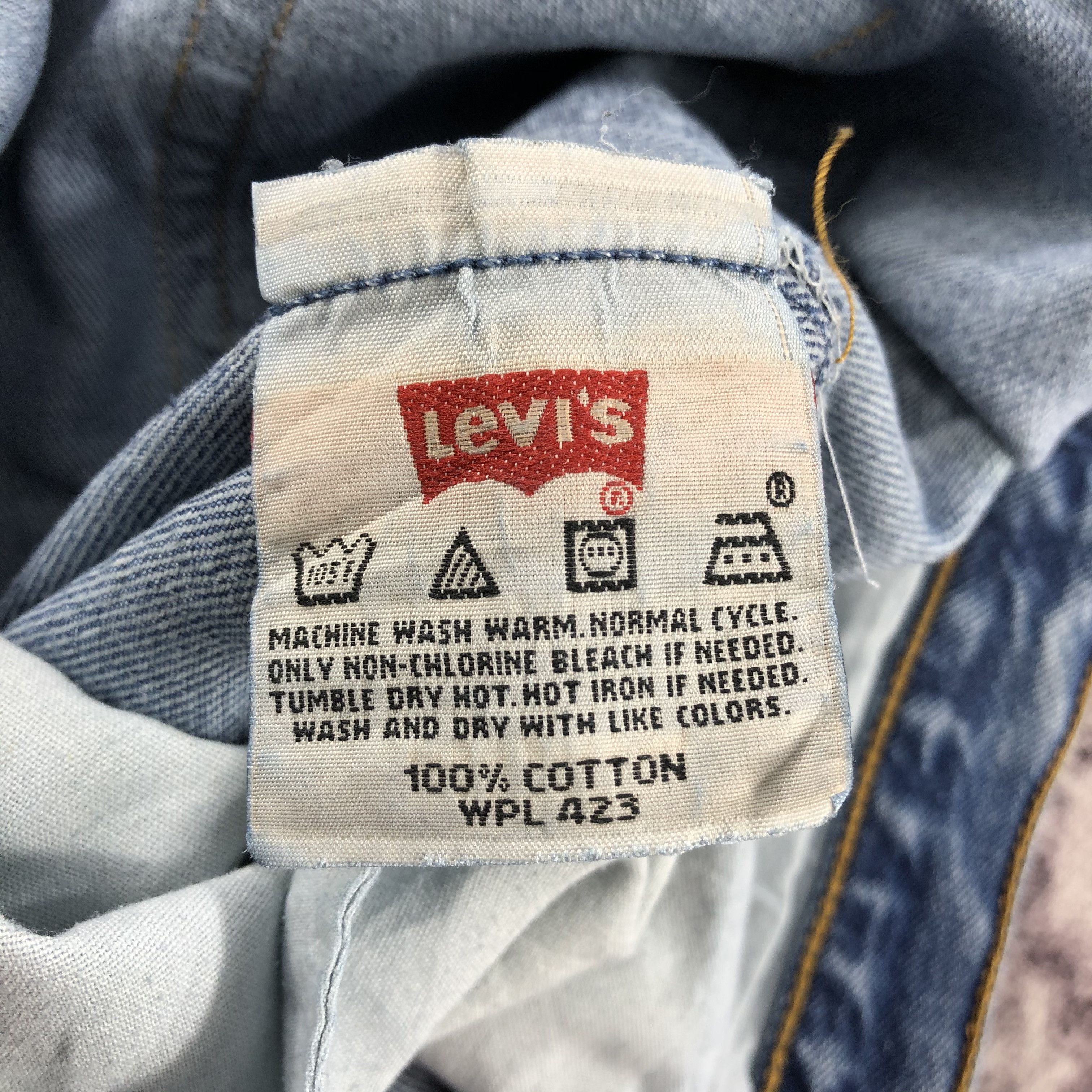 Levi's Vintage 90s Blue Wash Levis 501 Jeans-JM2401 Size US 35 - 10 Thumbnail